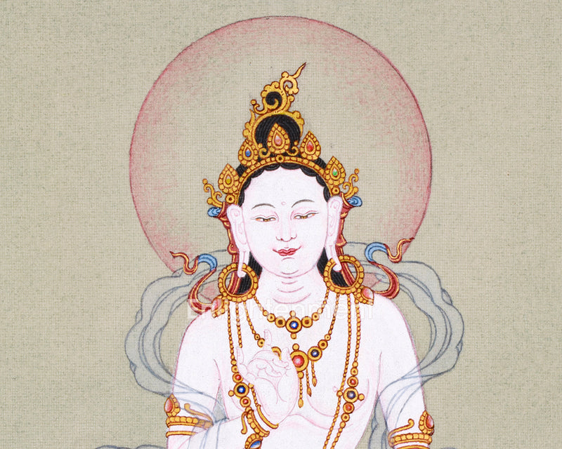 Guru Consort Yeshe Tsogyal Thangka - Unique Spiritual Decor