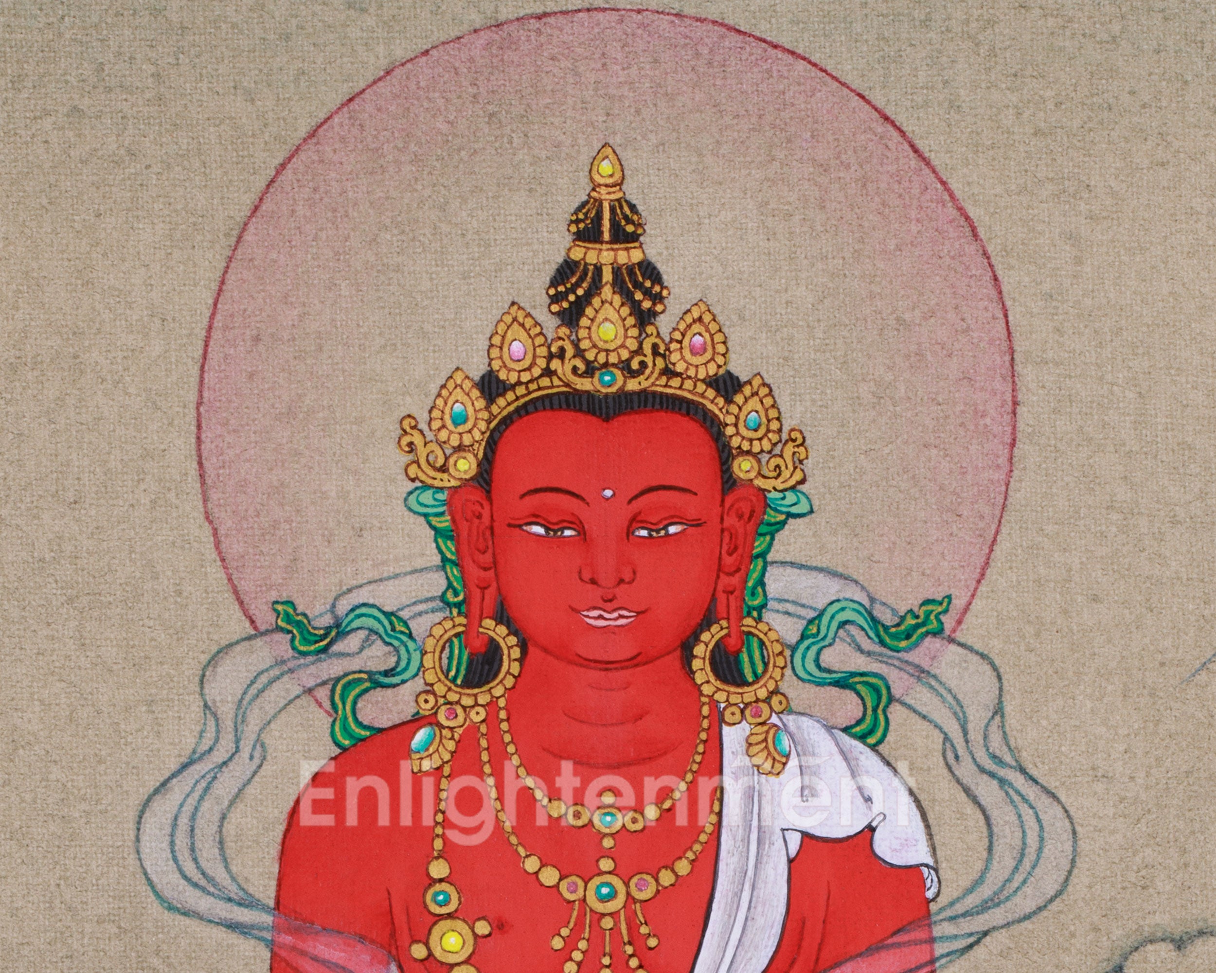 Thangka of Amitayus | The Buddha of Longevity and Eternal Life