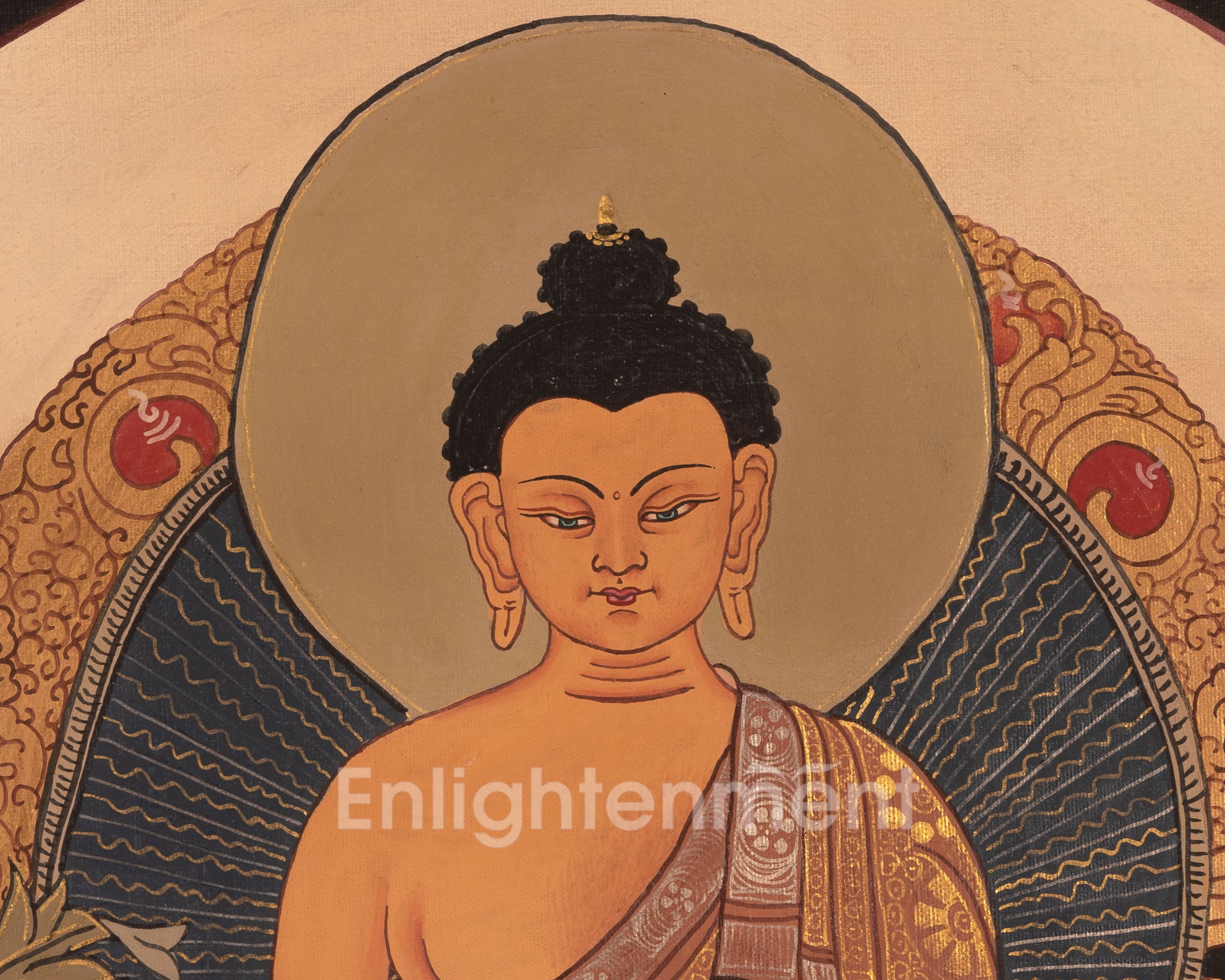 Shakyamuni Buddha Thangka | Religious Artwork | Wall Decors