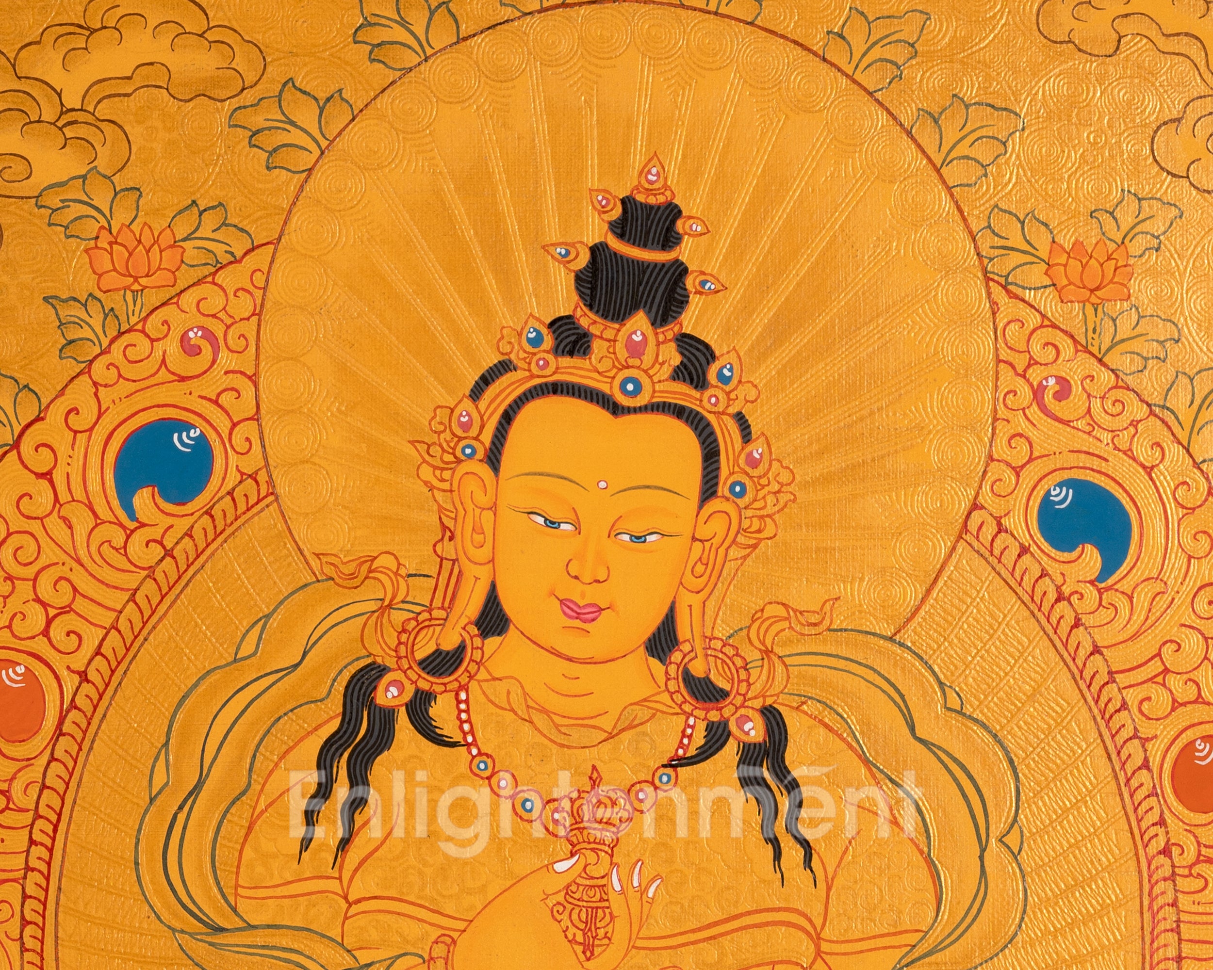 Vajrasattva Tibetan Thangka Painting | The Deity Who Purifies Karma and Restores Spiritual Clarity