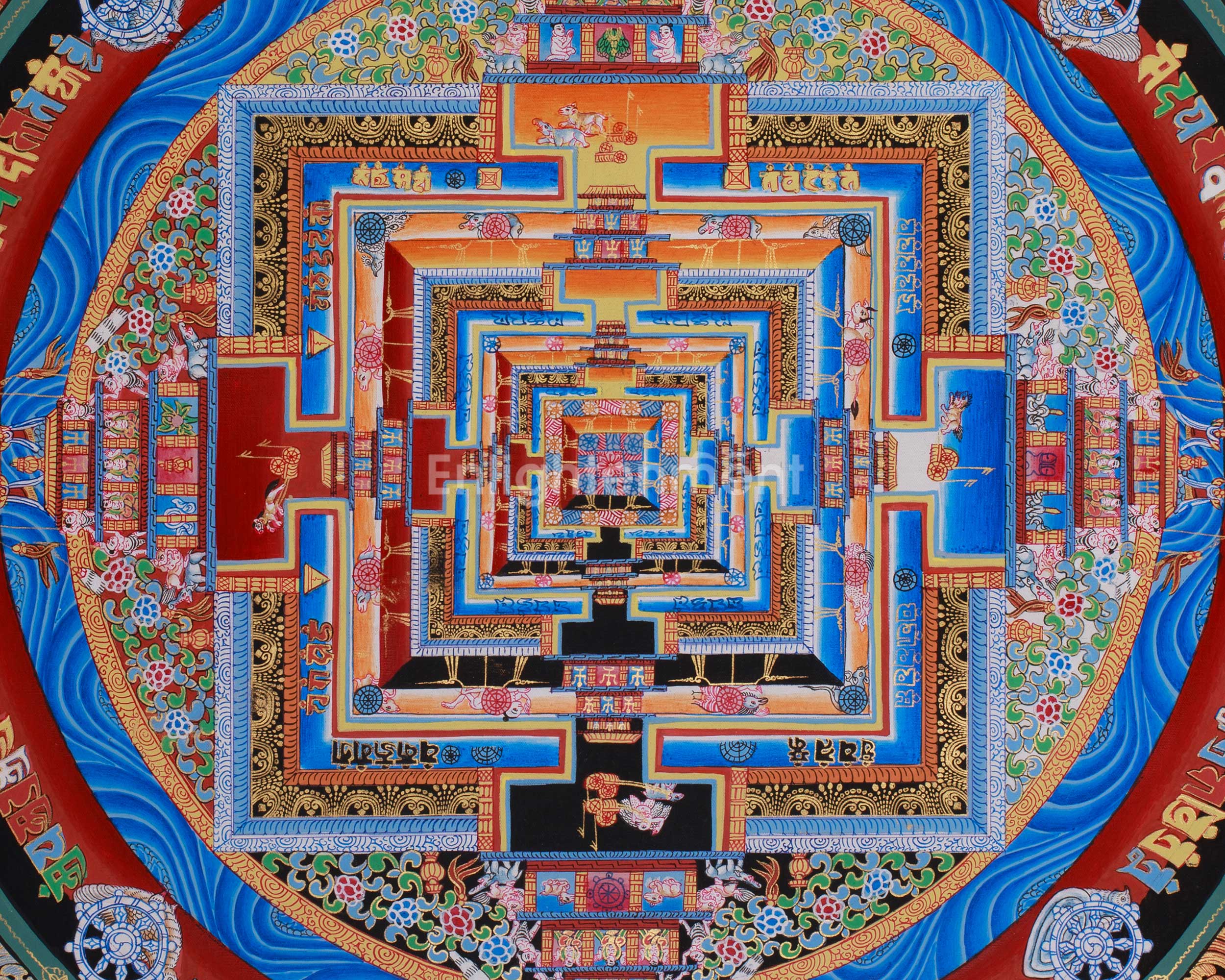 Himalayan Mandala Thangka | Kalachakra Mandala