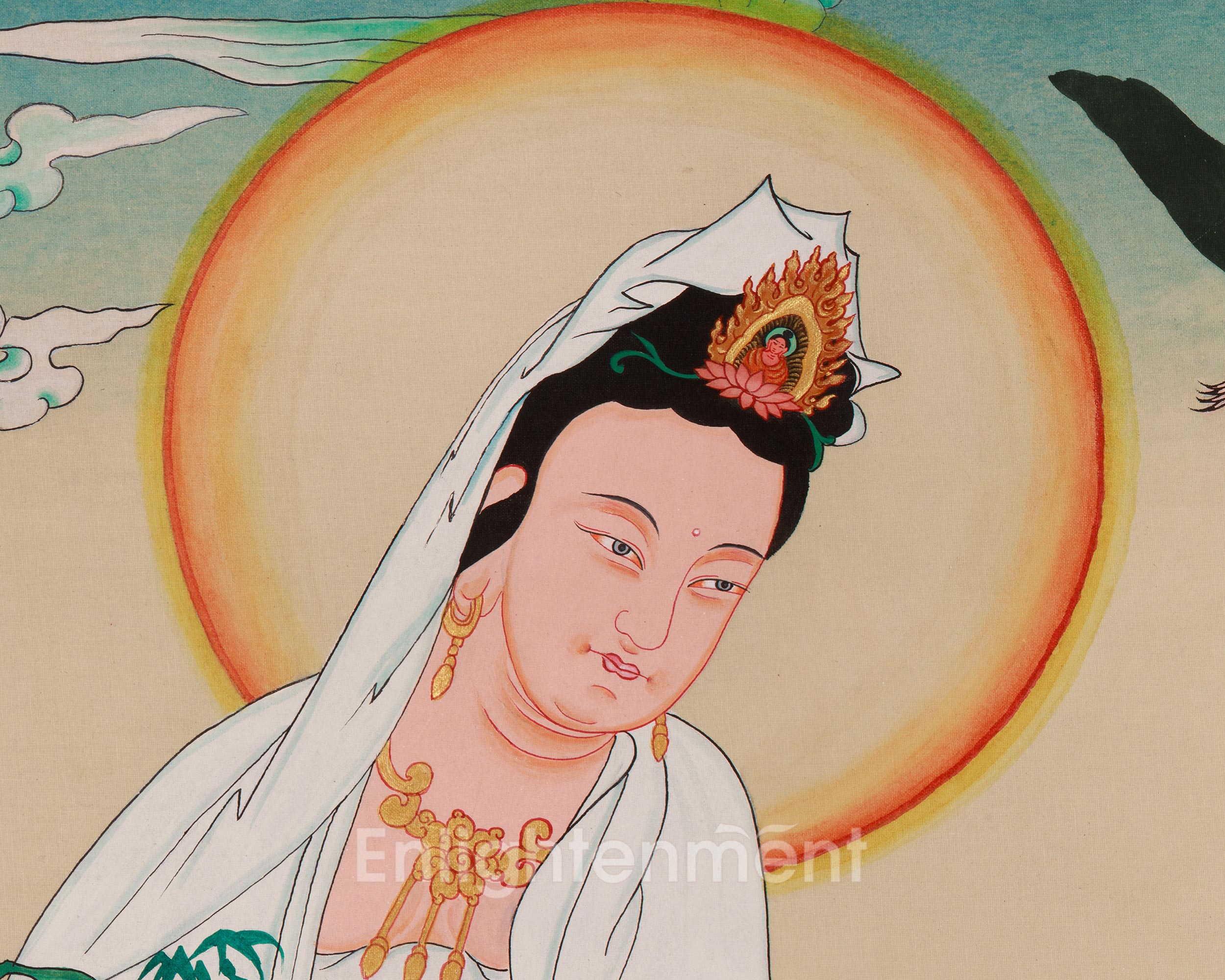 Quanyin Thangka | Compassion and Peace Deity | Japanese Art