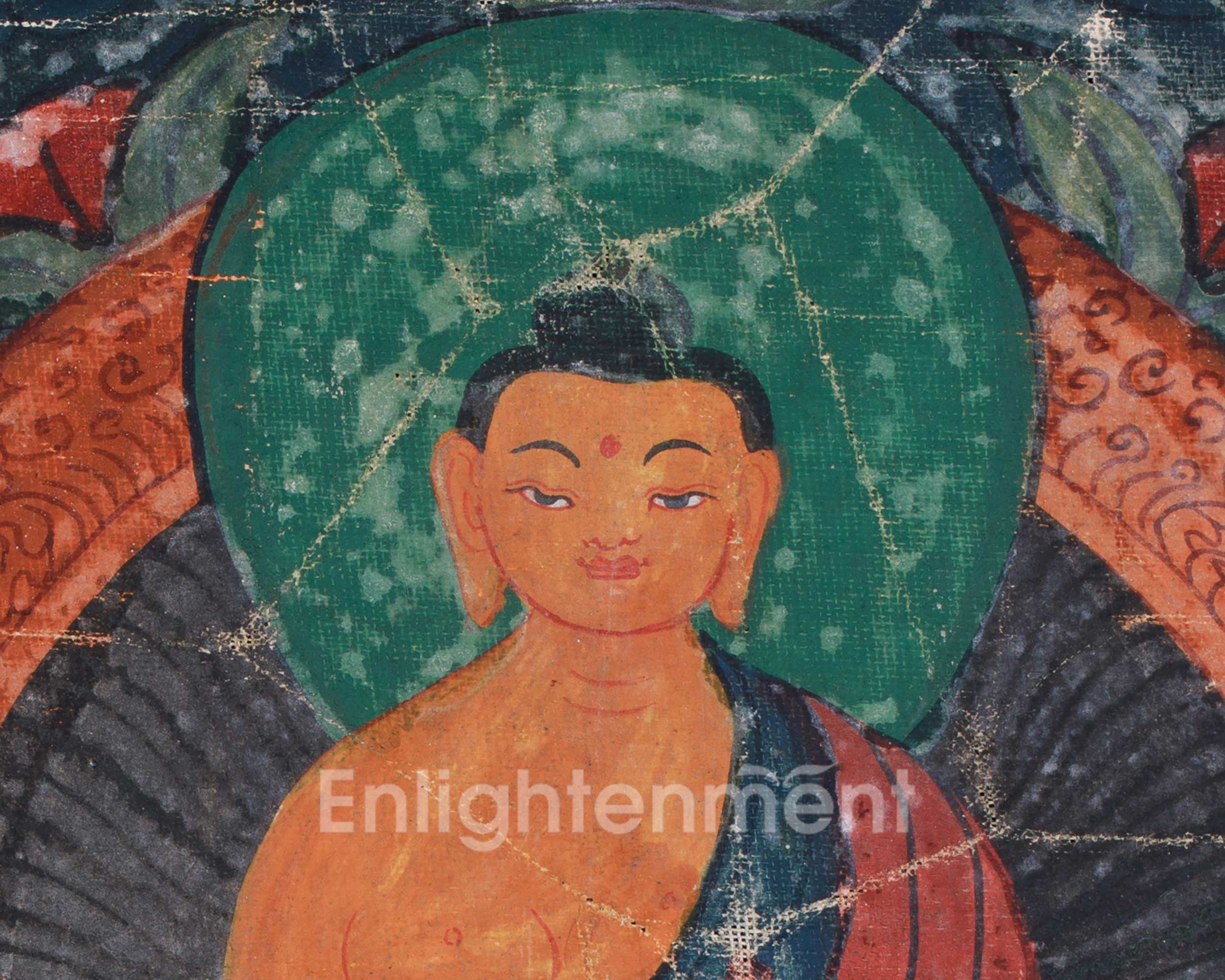 Vintage Shakyamuni Buddha Thangka | Thangka Hand Painted