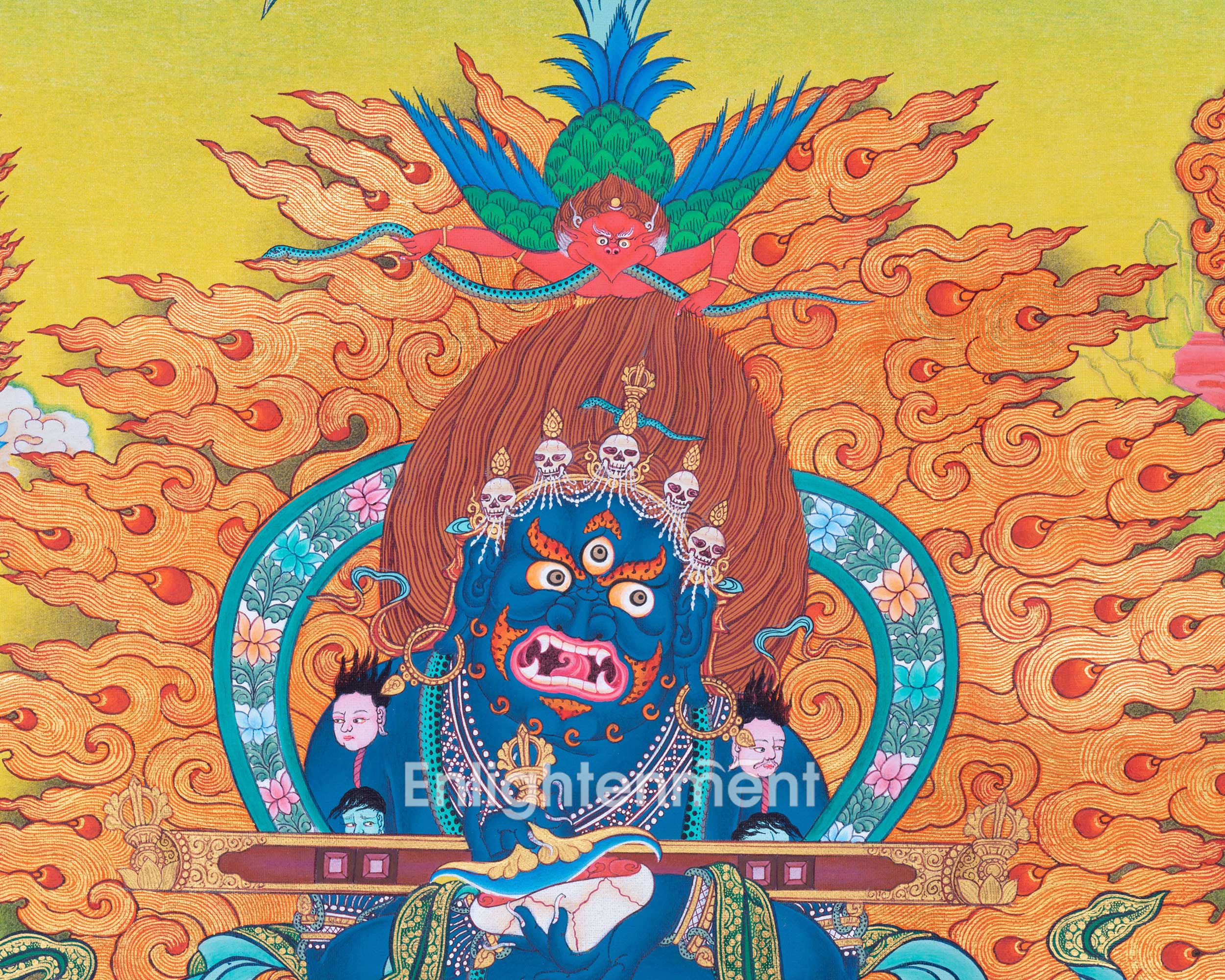 Shakyapa Mahakala Buddhism Thangka | Tibetan Buddhism Protector Deity Thangka Art