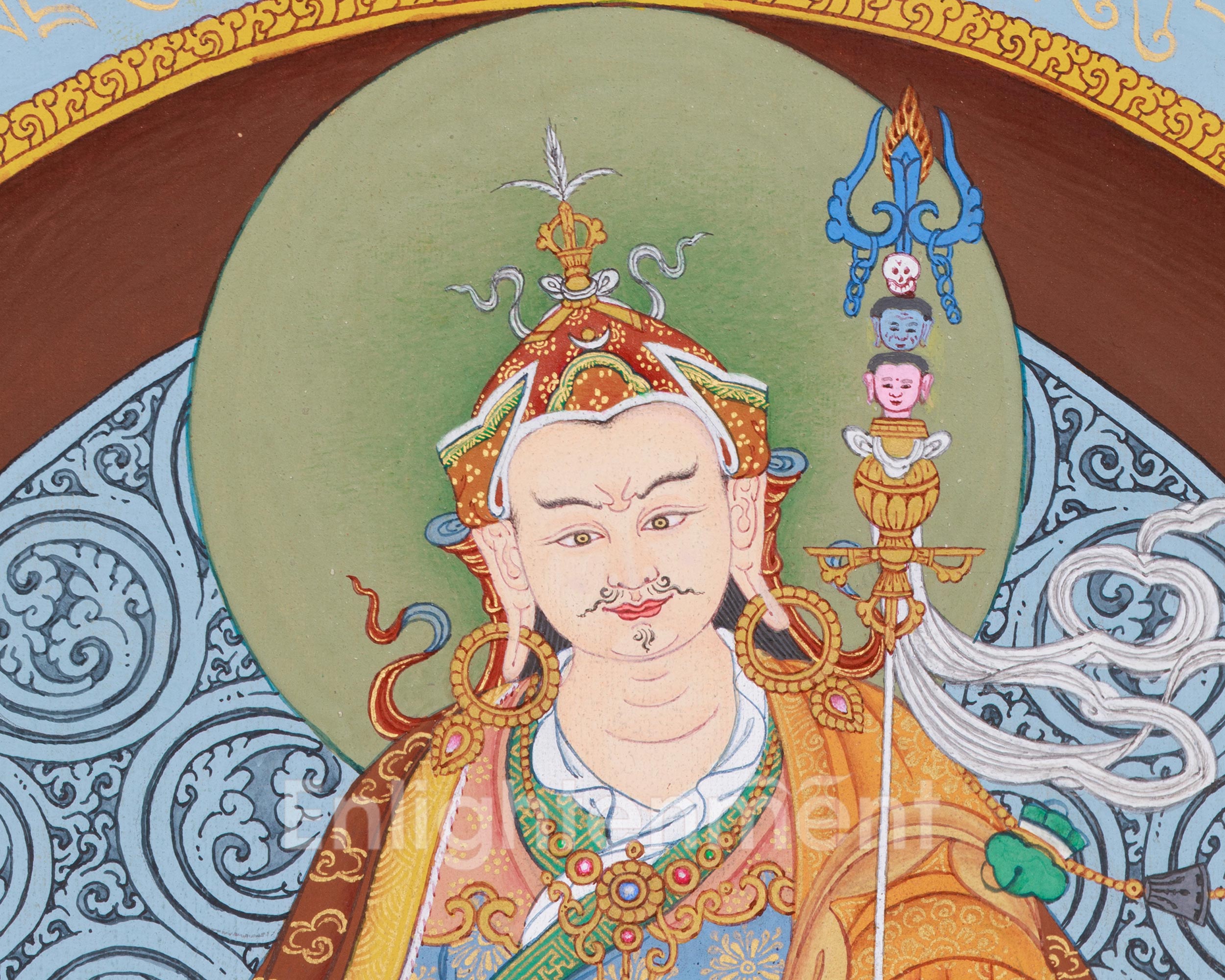 Authentic Padmasambhava Mandala Painting | Guru Rinpoche, the Spiritual Protector and Tantric Master