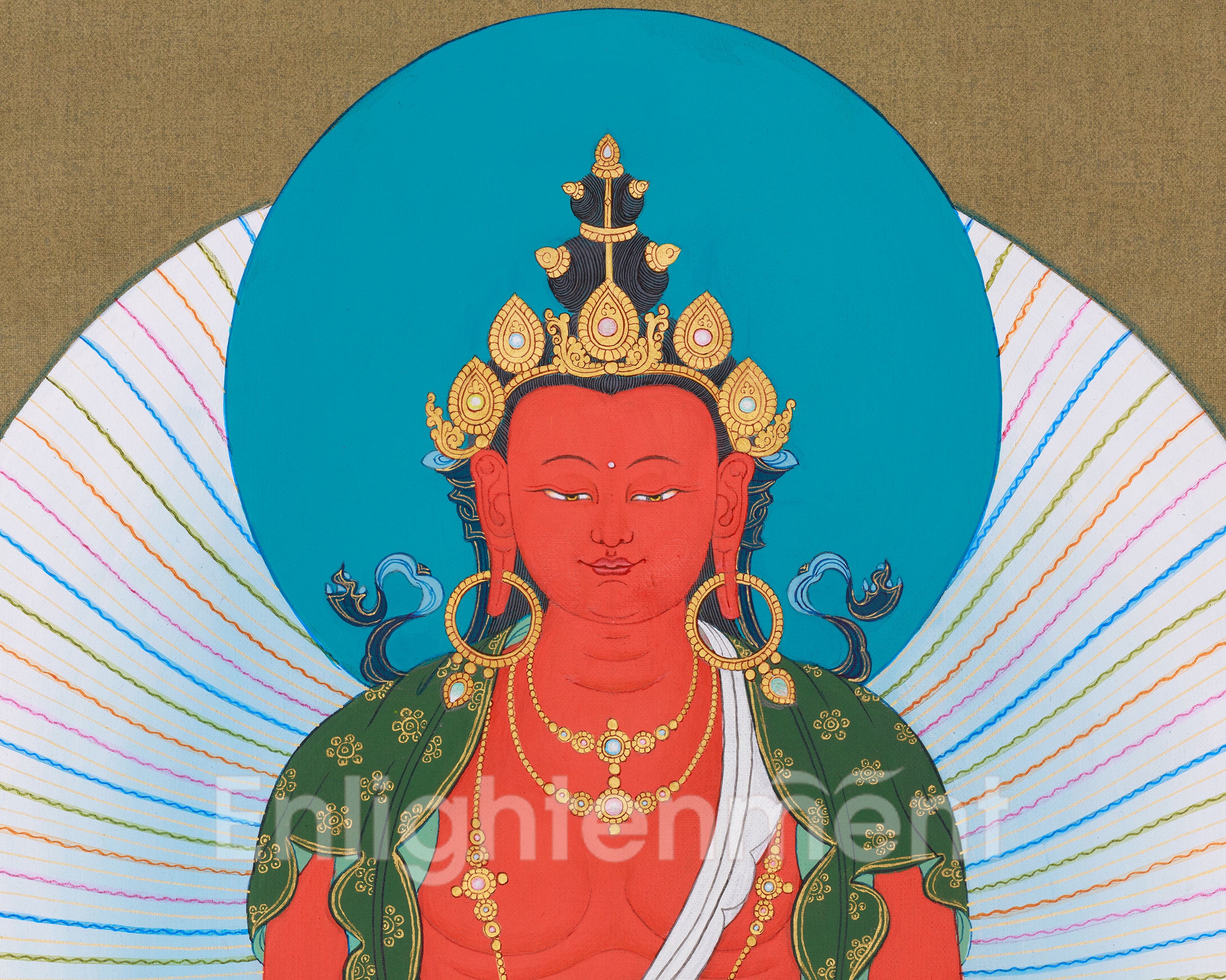 Traditional Buddha Amitayus Painting | Long Life Buddha