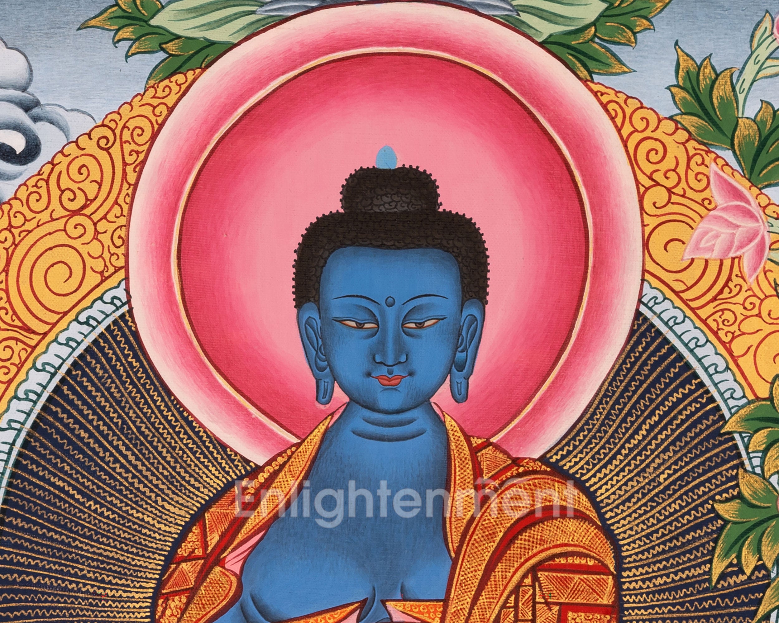 Bhaisajyaguru Thangka | Original Hand-Painted Tibetan Art