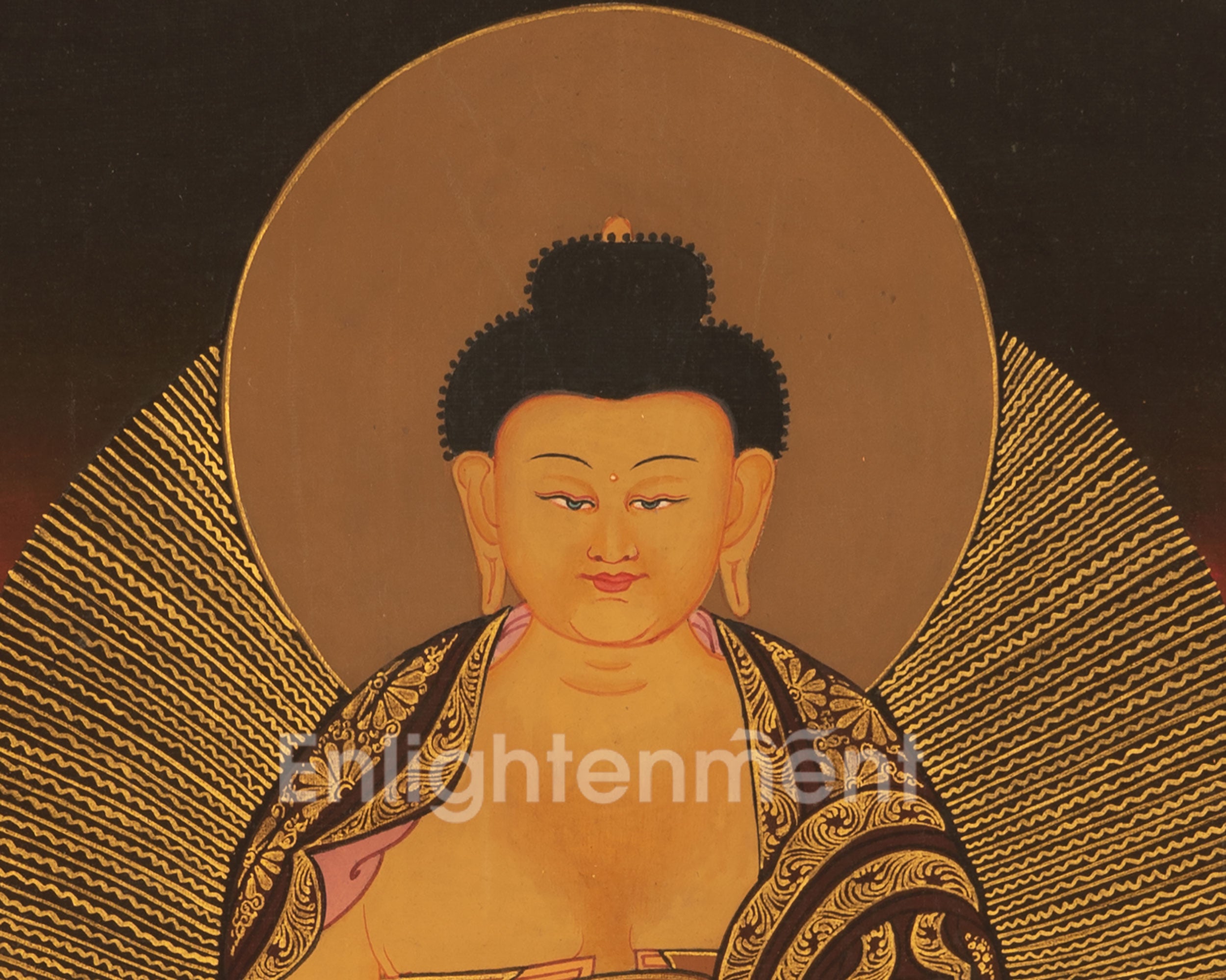 Gautama Buddha Thangka | Traditional Tibetan Painting | Wall Hanging Decors