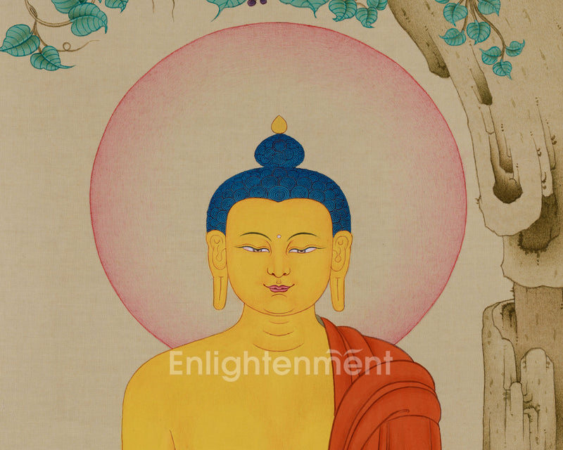 Enlighten Teacher, Shakyamuni Buddha Thangka | The Bodhi Tree