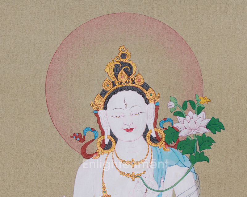 Female Buddha White Tara | Mother of Compassion | Healing & Protection Deity