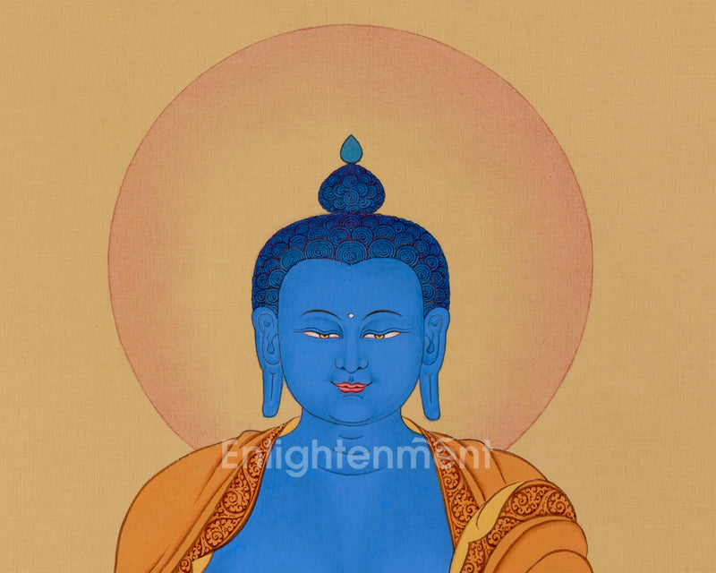 Medicine Buddha Lapis Lazuli Thangka | Healing and Enlightenment