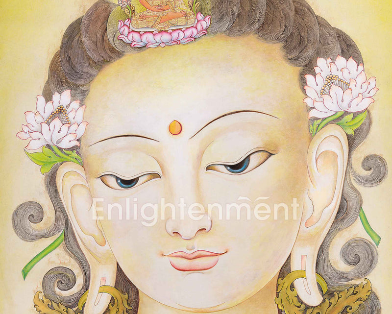 Lokeshvara Chenresig Thangka | The Boddhisattva Of Compassion | Meditative Art