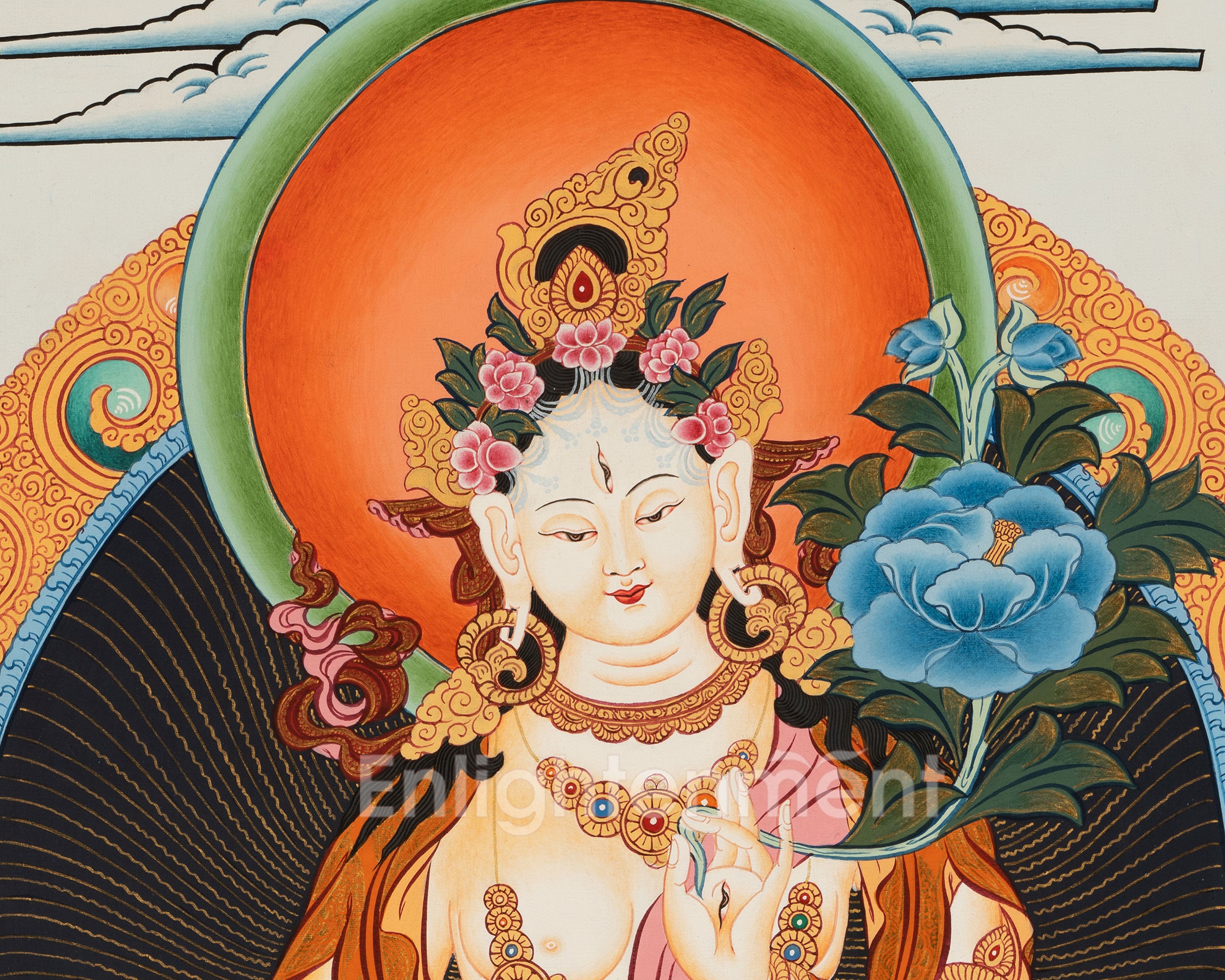 White Tara Thanka | Religious Gift Idea