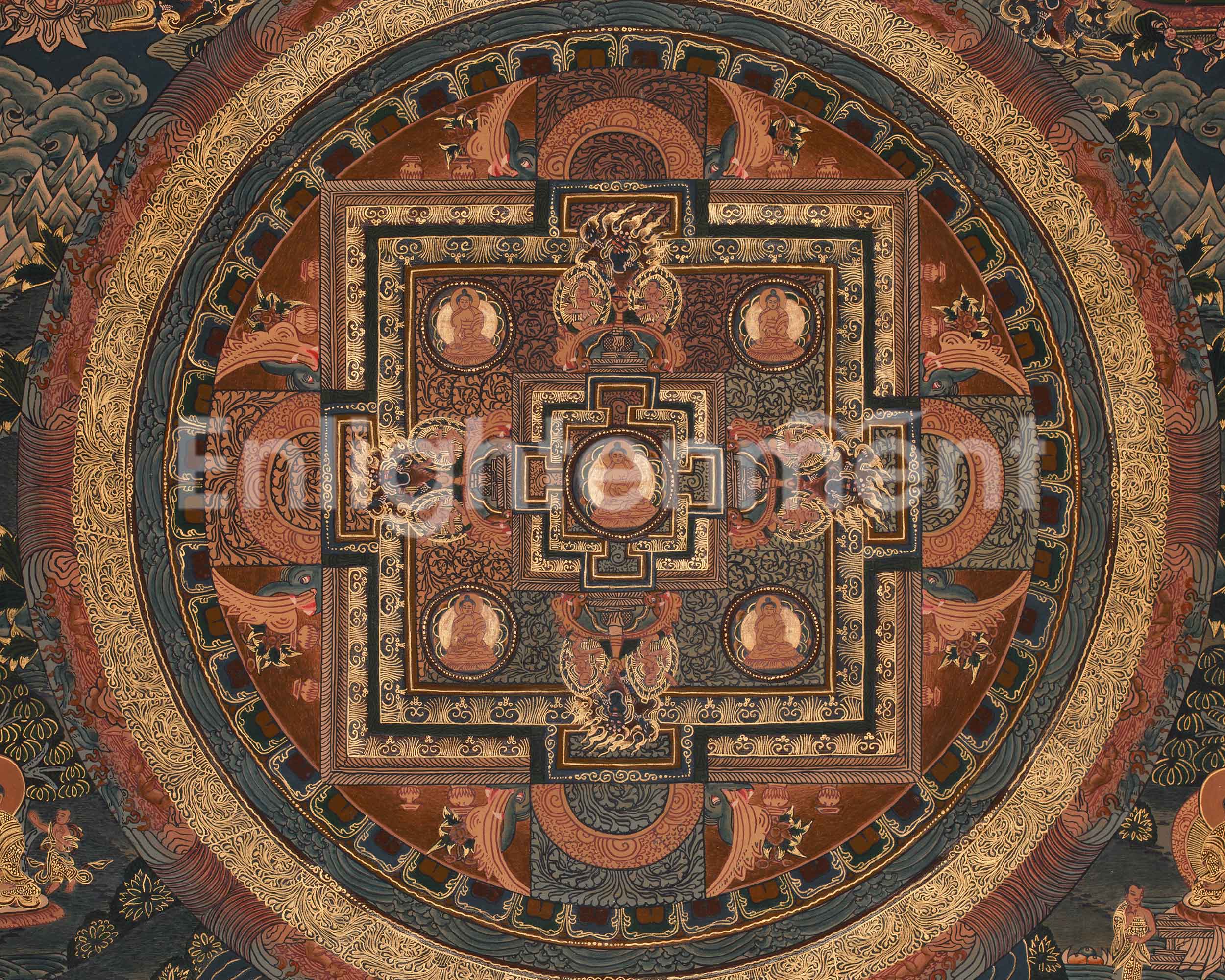 Sacred Buddha Mandala Artwork | Symbol of Enlightenment & Cosmic Balance