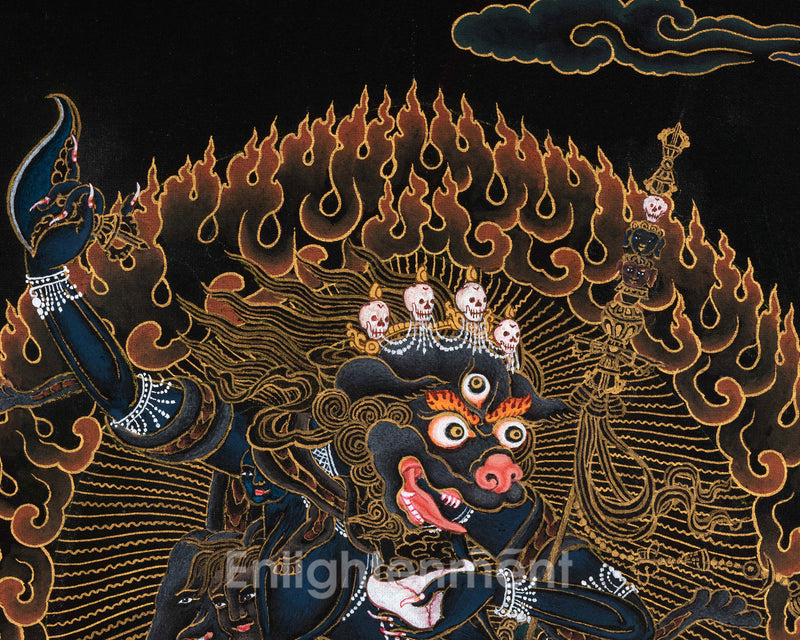 Wrathful Deity Simhamukha | Lion-Headed Dakini of Protection