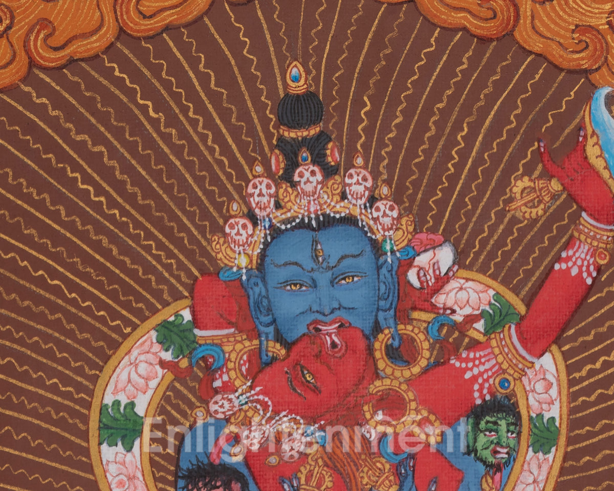 Chakrasamvara Spiritual Artwork | Represents The Highest State of Enlightenment And Supreme Bliss