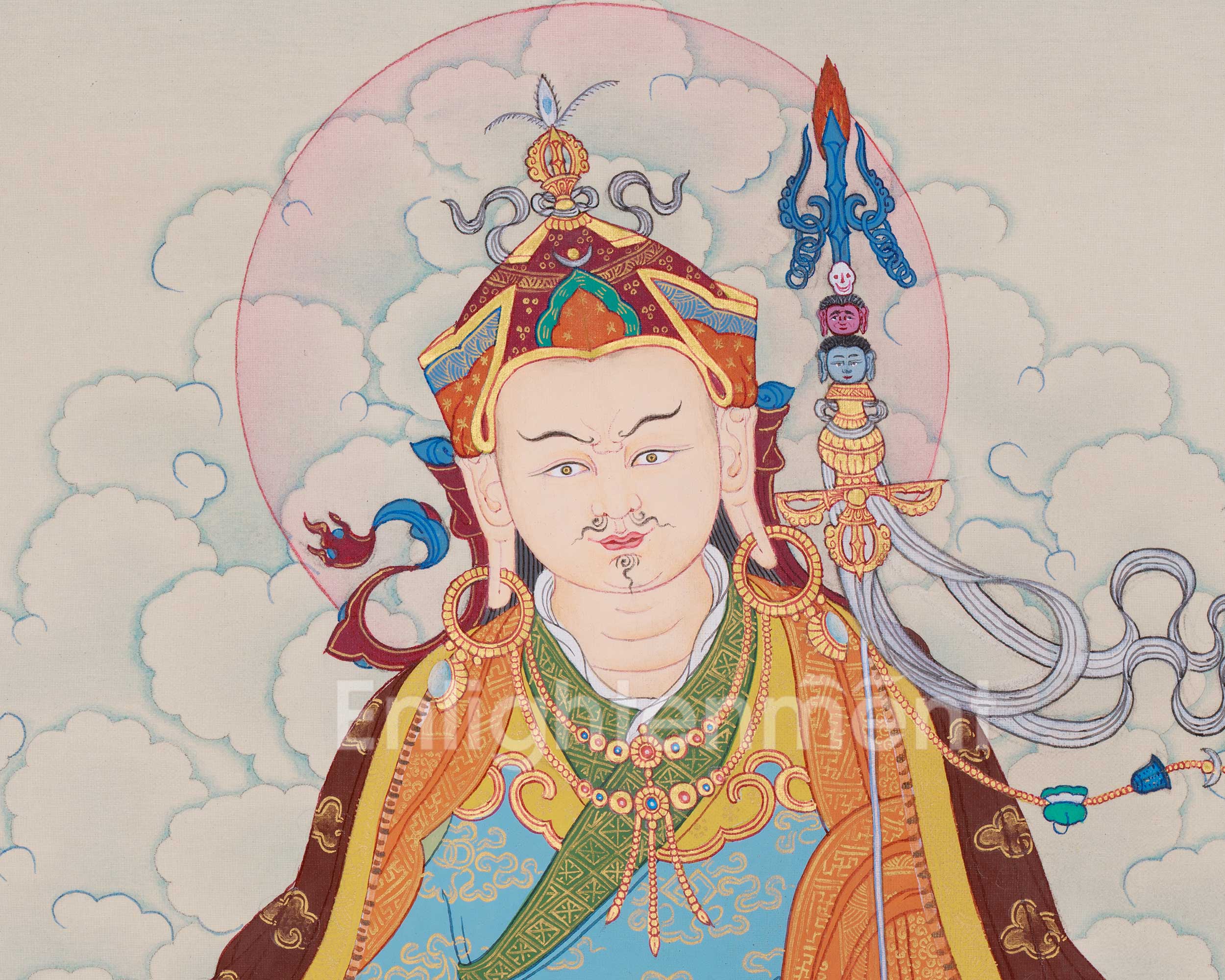 Himalayan Guru Rinpoche Thangka | Padmasambhava Artwork