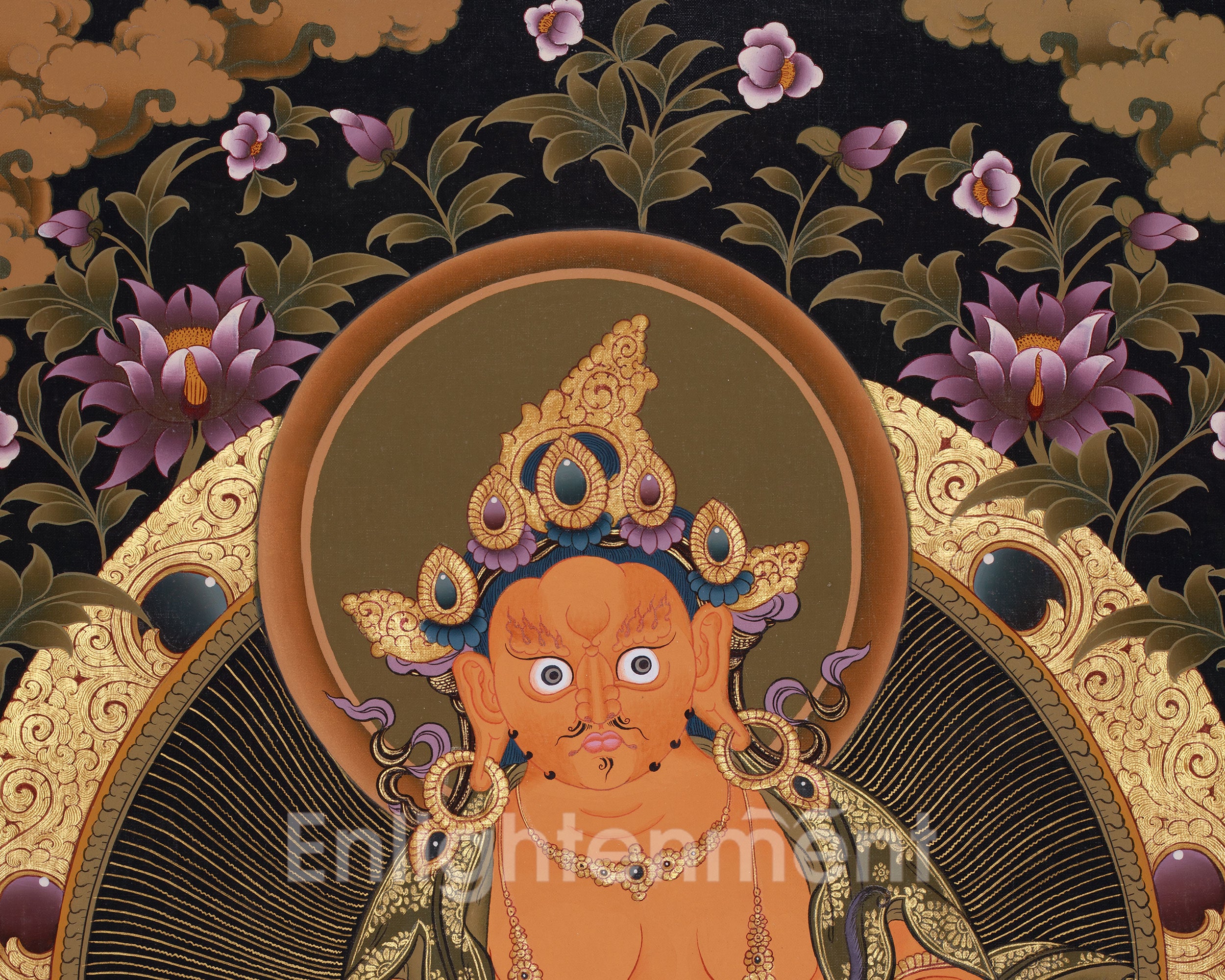 Wealth Deity Dzambhala Artwork |  The Wealth Deity of Tibetan Buddhism