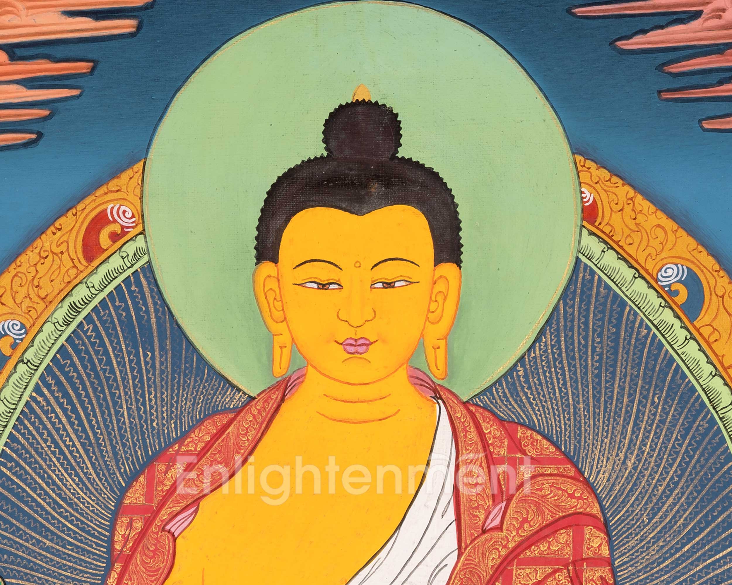 Shakyamuni Buddha Thangka | Buddhist Traditional Paint | Wall Decors