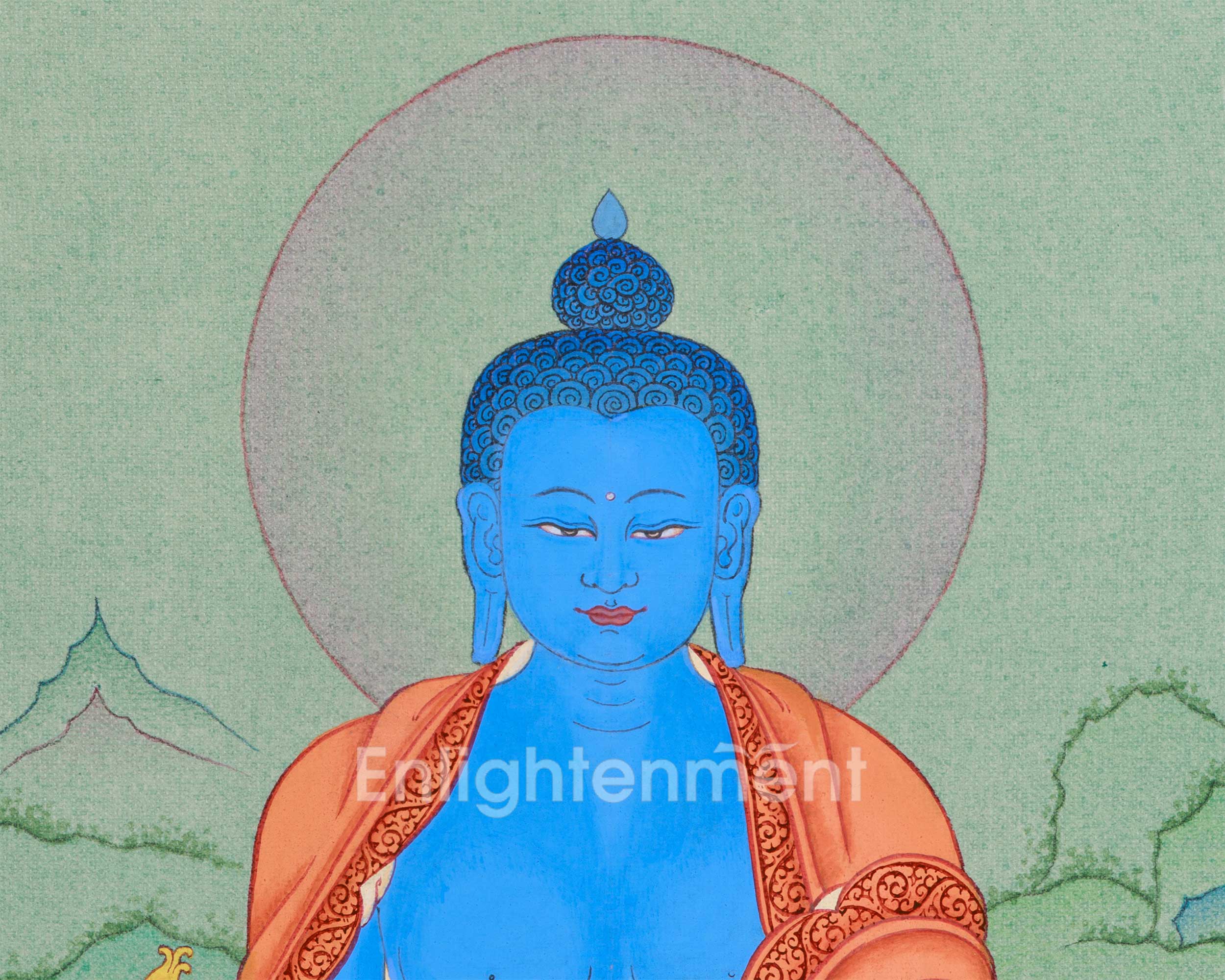 Thangka of Bhaisajyaguru, Healing Buddha | Medicine Buddha of Health