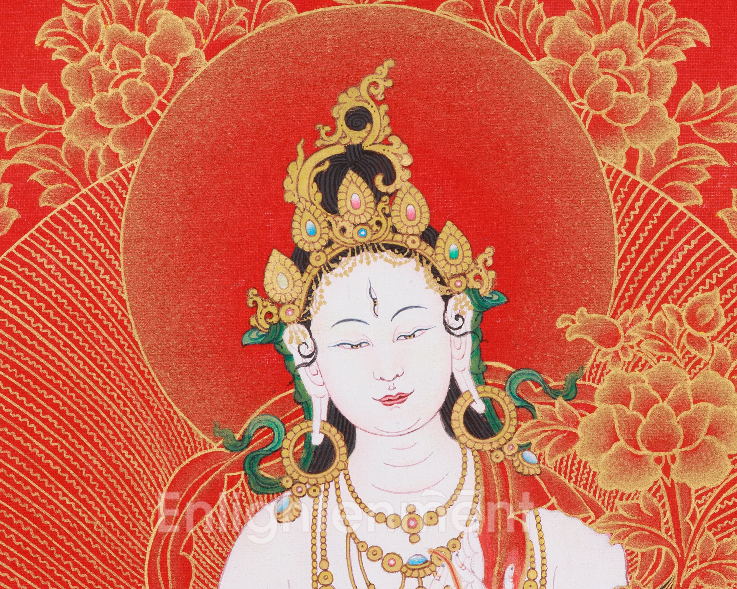 Tibetan Healing Goddess White Tara | The Seven-Eyed Protector of Compassion