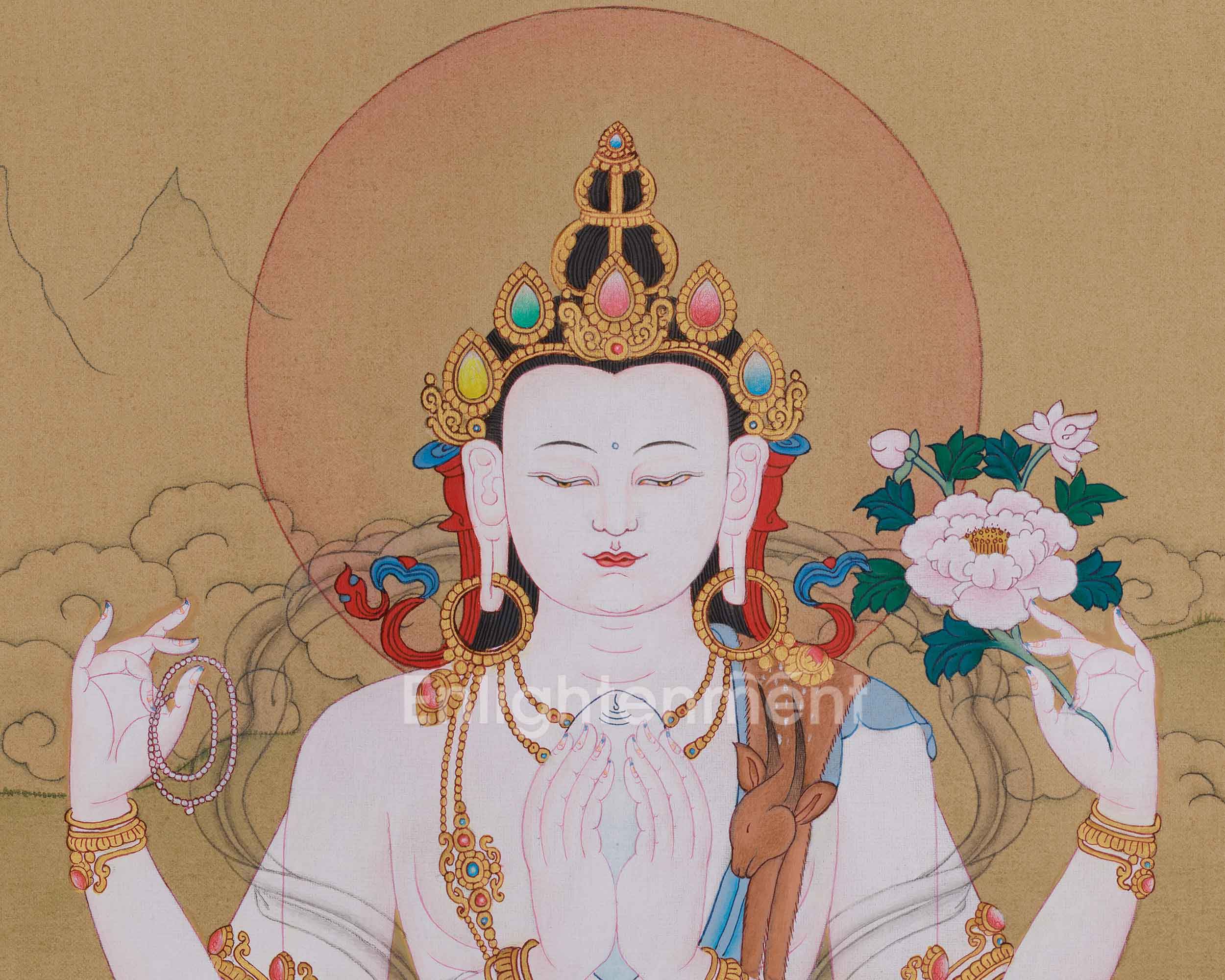 Original Handmade Mercy Bodhisattva Chenrezig | Embodying Infinite Compassion