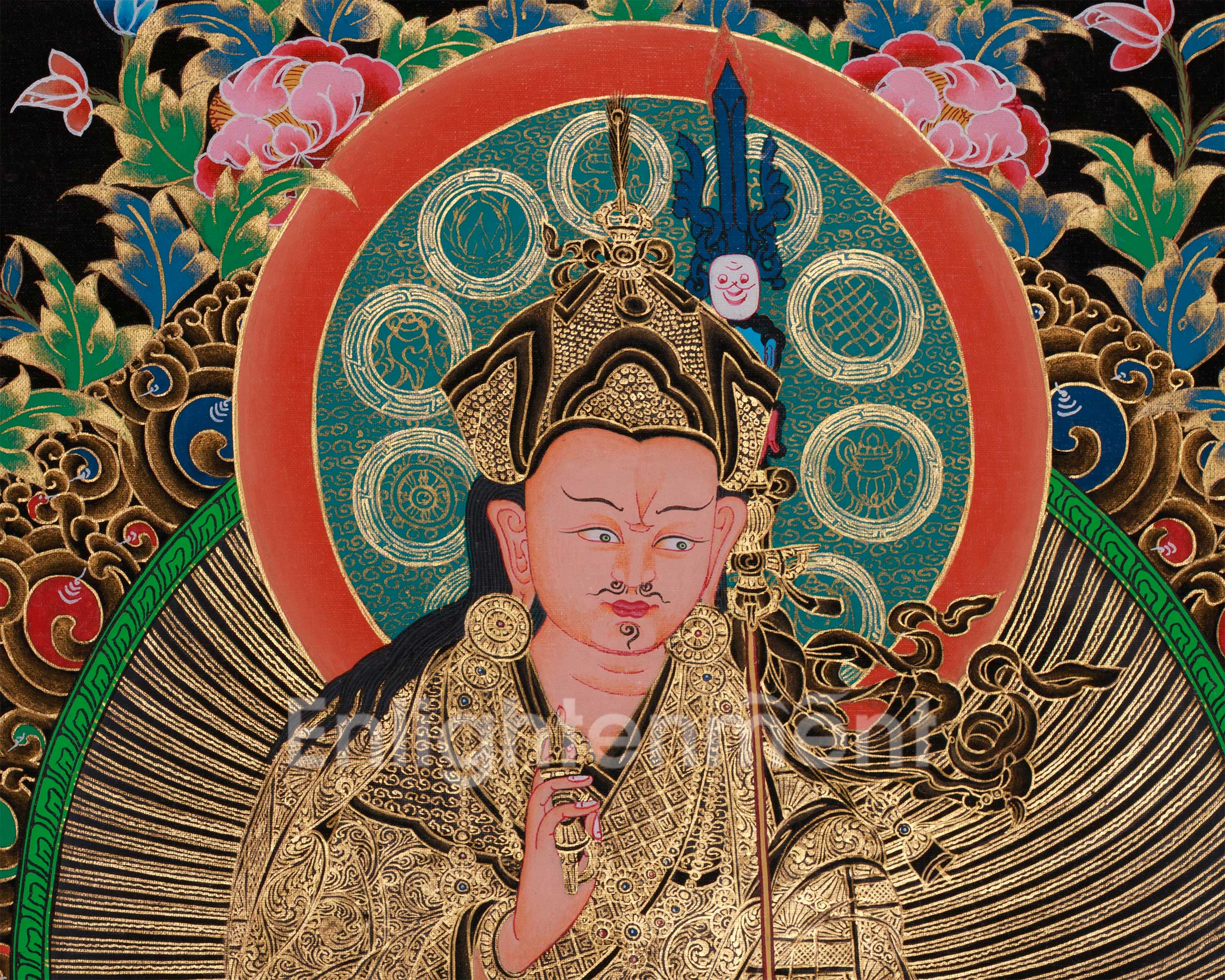 Guru Tsokye Dorje Artwork | Lotus Deity of Vajrayana | Power, Compassion and Wisdom