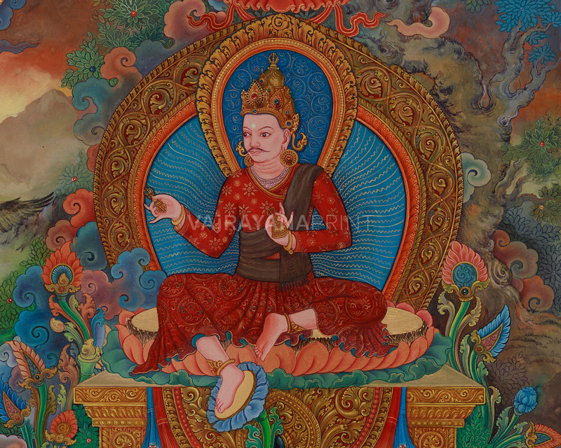 Vajrasattva Thangka Print | Purifier of Karma | High-Quality Spiritual Art for Meditation and Healing