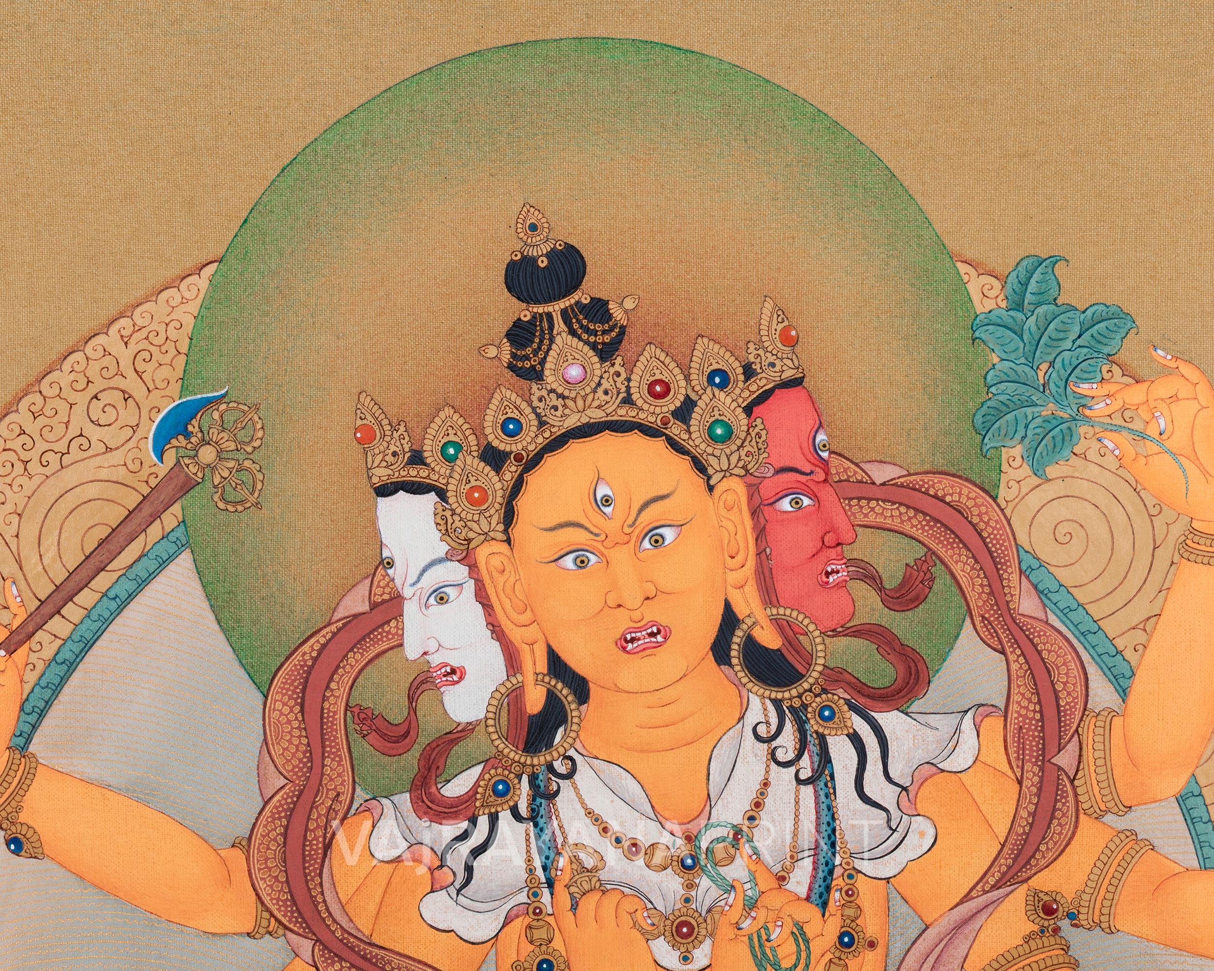 High-Quality Parnashavari Canvas Print | The Forest Goddess