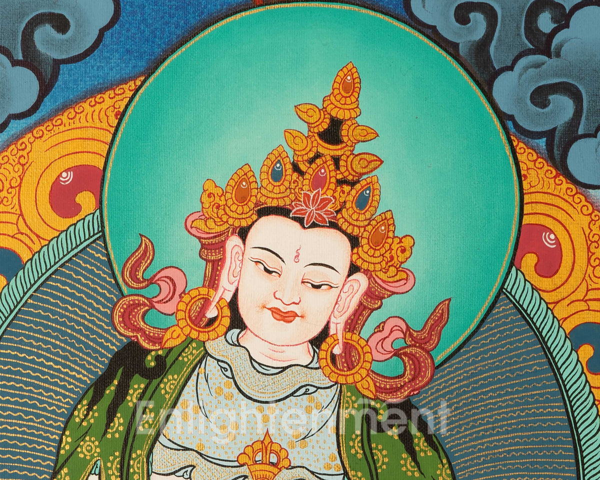Small Size Vajrasattva Thangka | Buddhist Shrine Room Decor