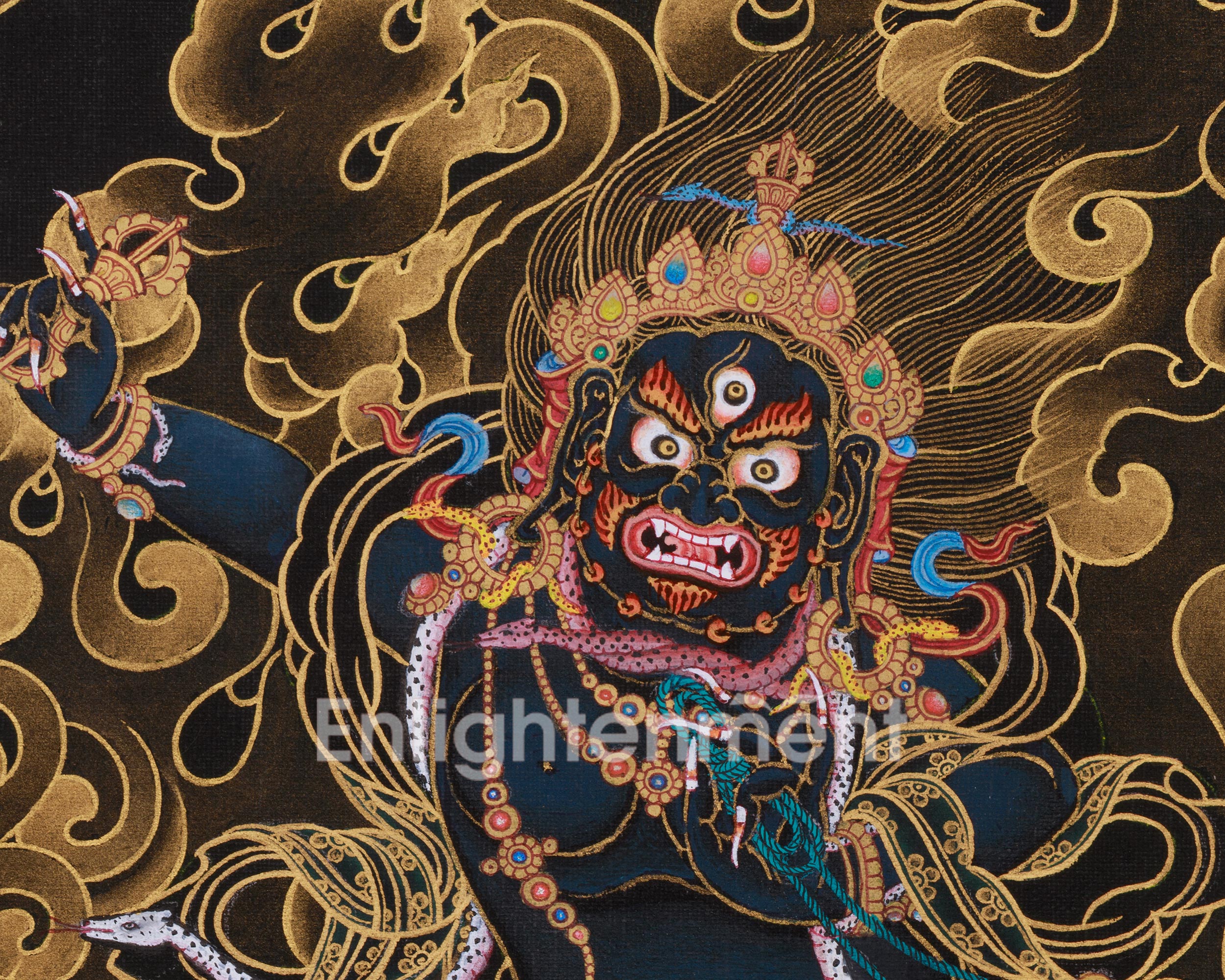 Thangka of Vajrapani | The Fierce Bodhisattva of Protection