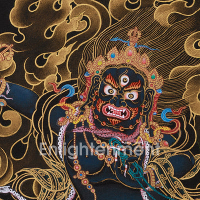 Thangka of Vajrapani | The Fierce Bodhisattva of Protection