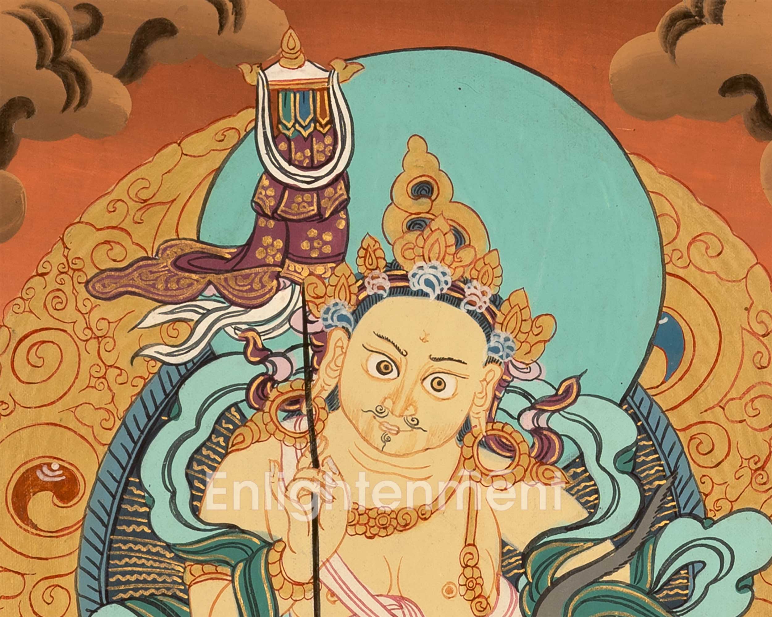 Traditional Hand-Painted Namtoshe Thangka | Wealth and Prosperity