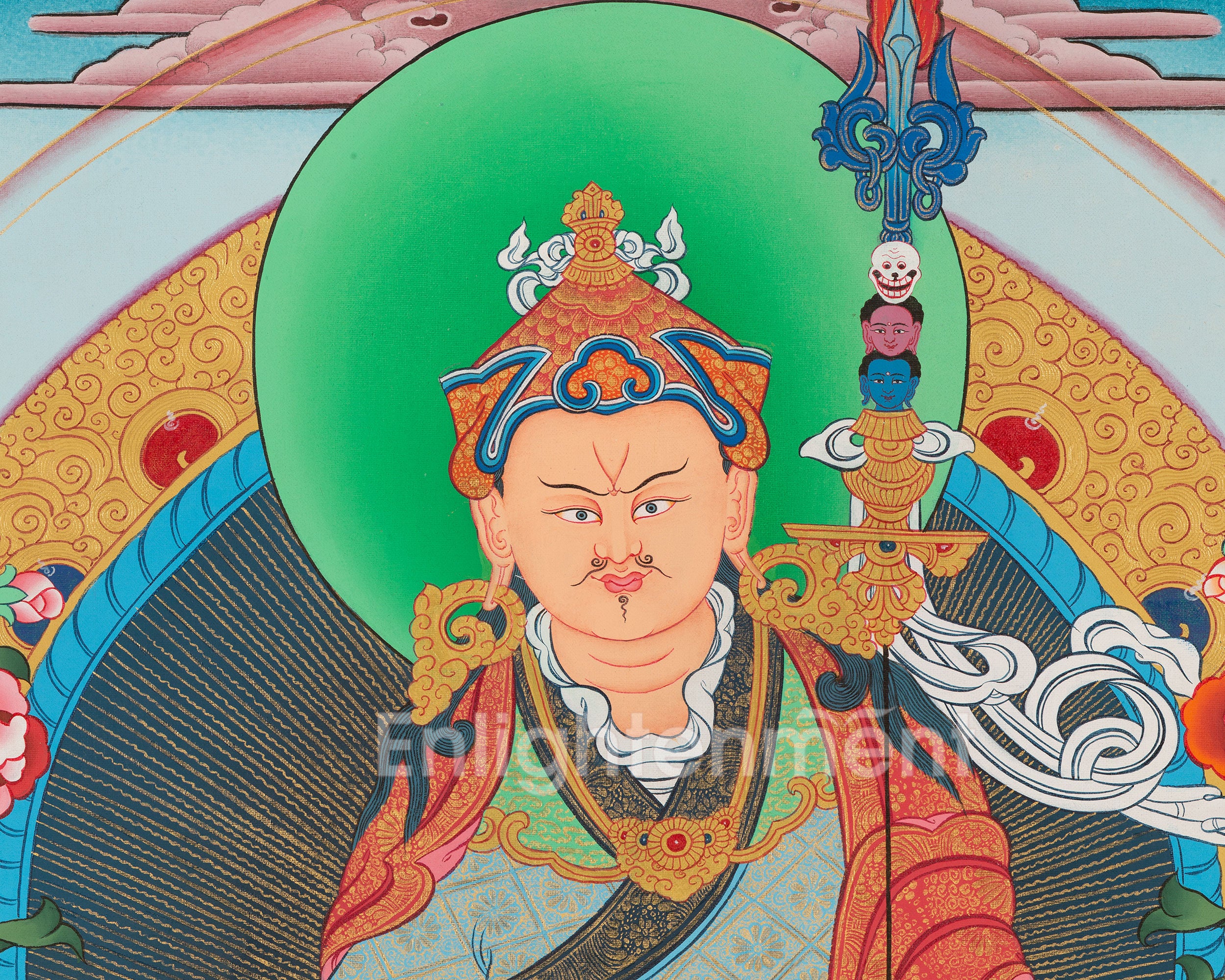 Guru Rinpoche Thangka | Wall Decor Painting