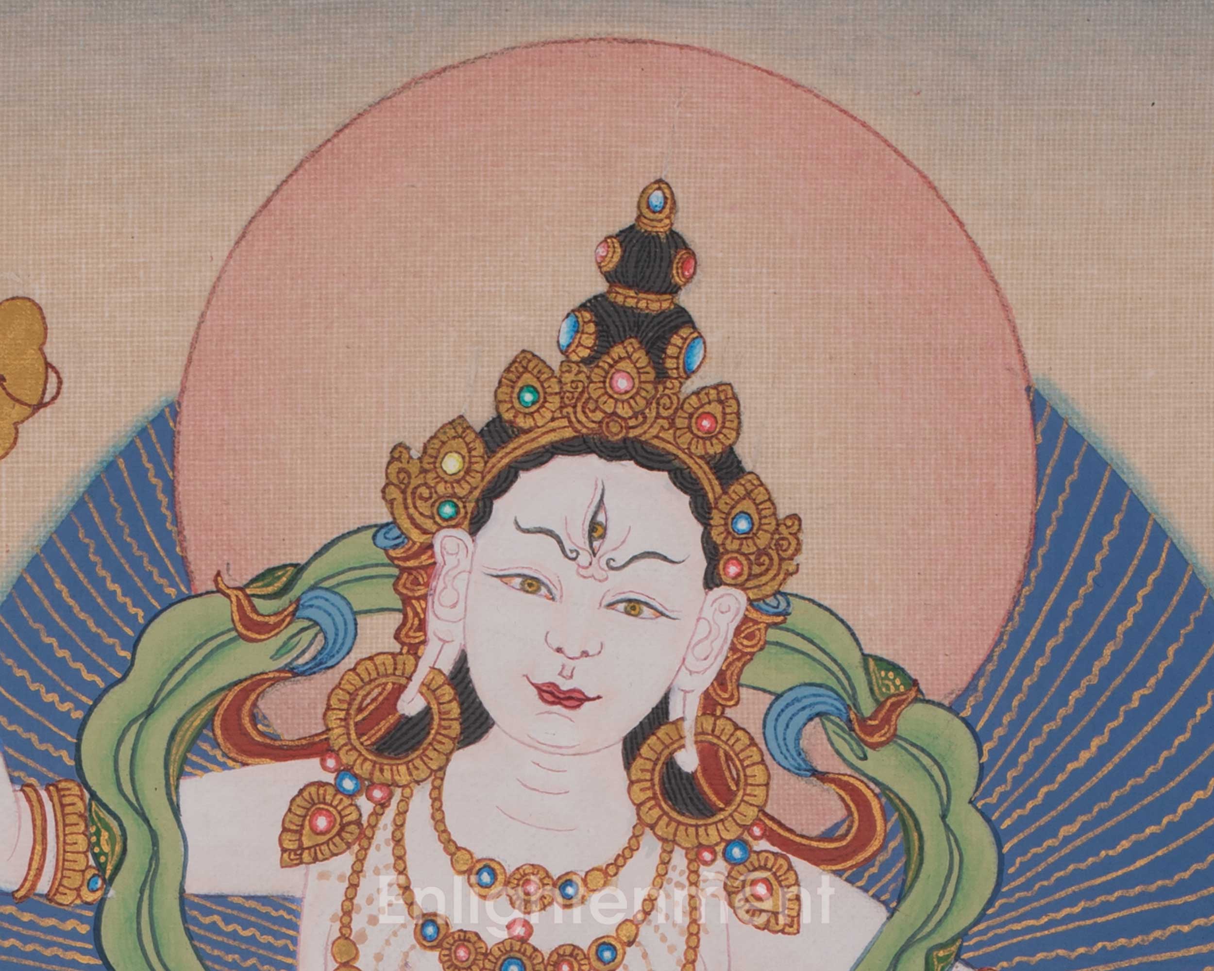 Tibetan Machig Labdron Art | Sacred Chöd Lineage Buddhist Painting of Wisdom and Liberation