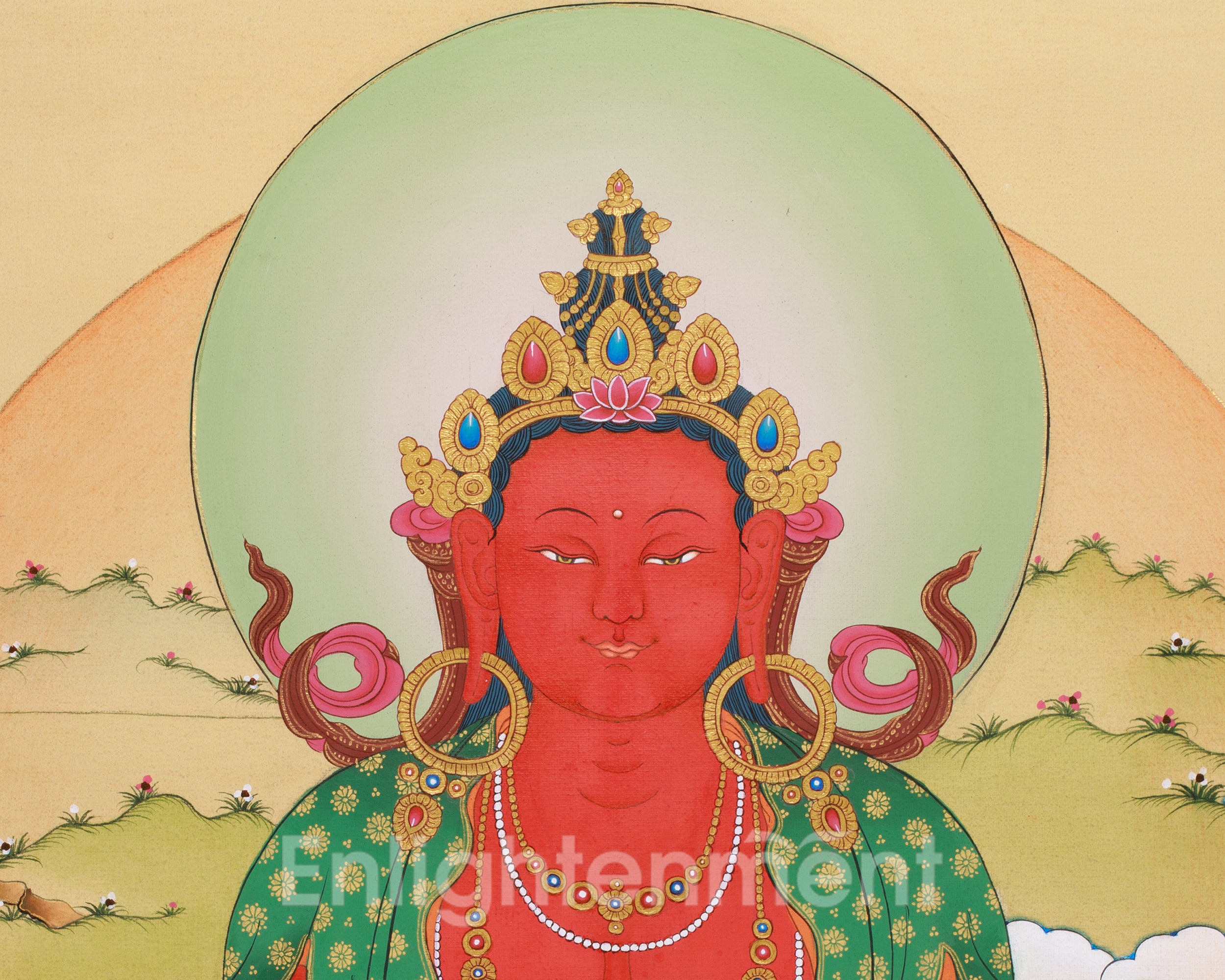 Amitayus Buddha Sacred Art | Buddha of Infinite Life, Longevity, and Merit