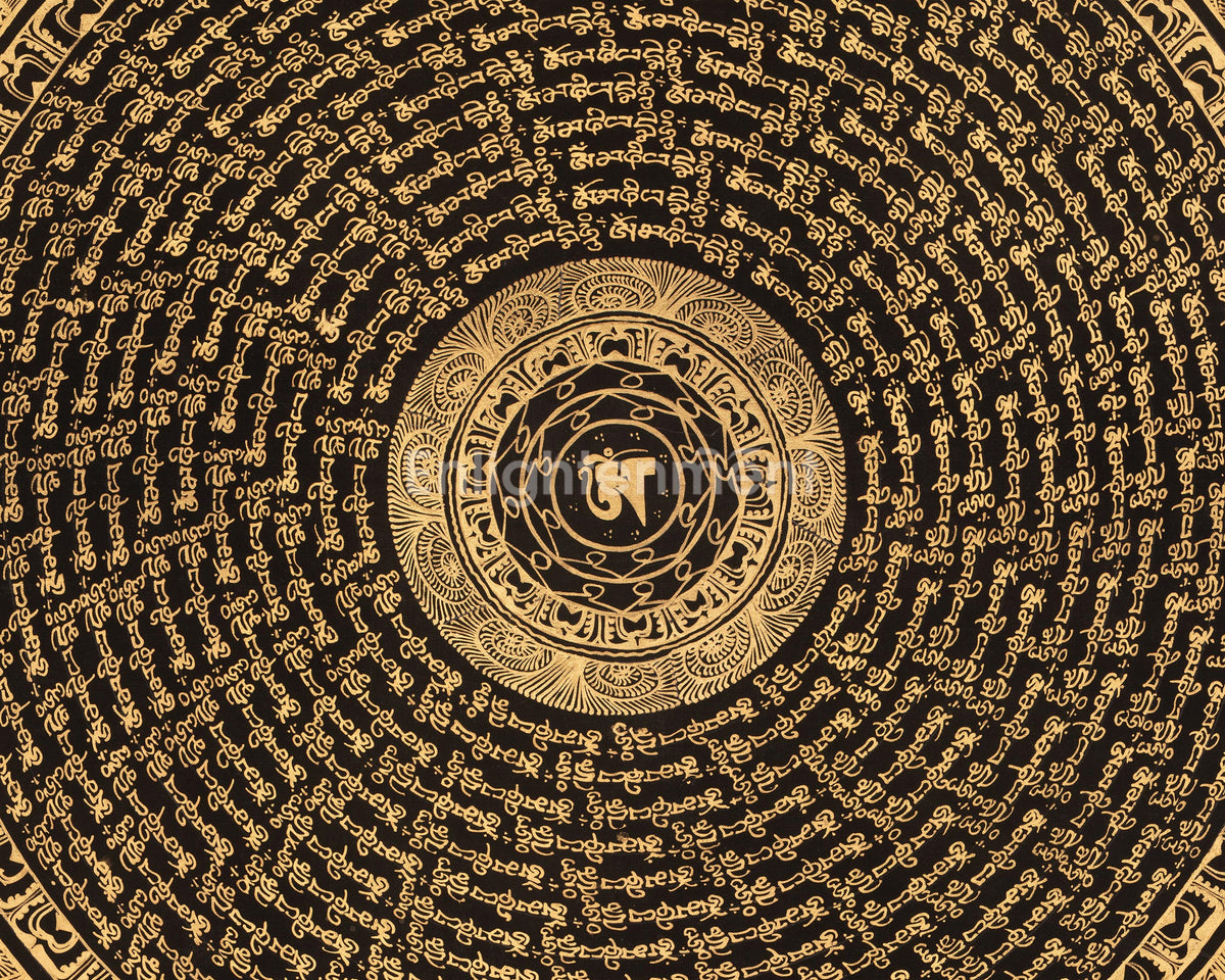 Mantra Mandala Buddhist Art | The Union of Sacred Sound | Enlightened Universe