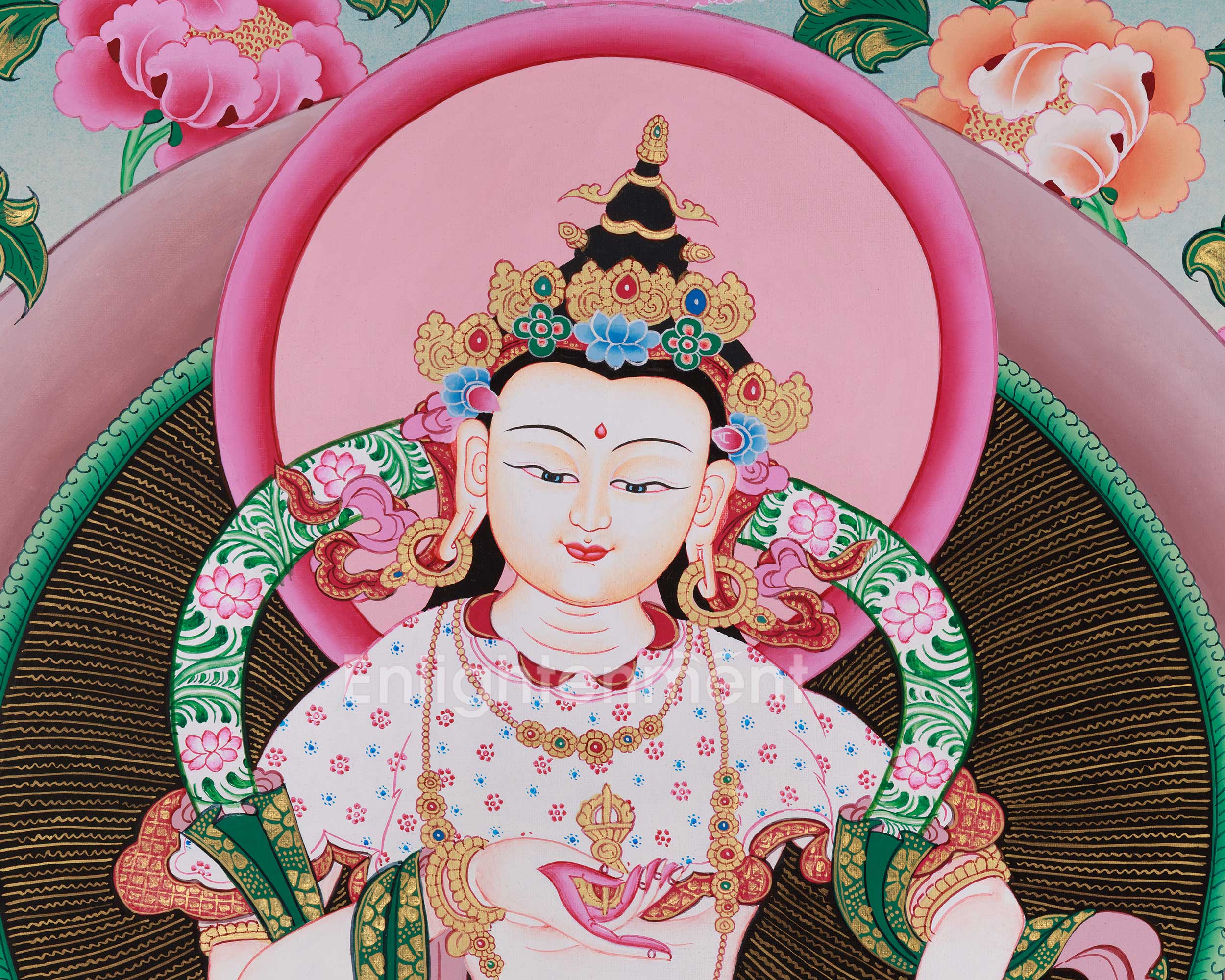 Vajrasattva Buddha Thangka | A Sacred Representation of Purification and Enlightenment