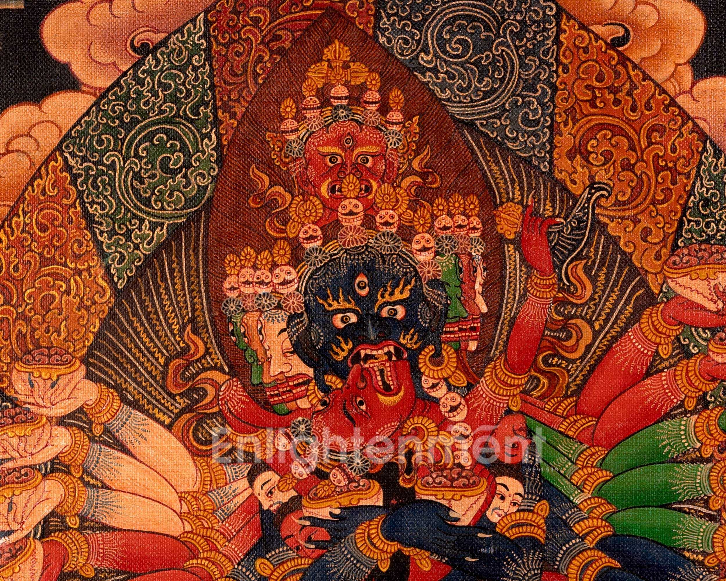 He-Vajra Thangka | Oil Varnished on Stretch Canvas