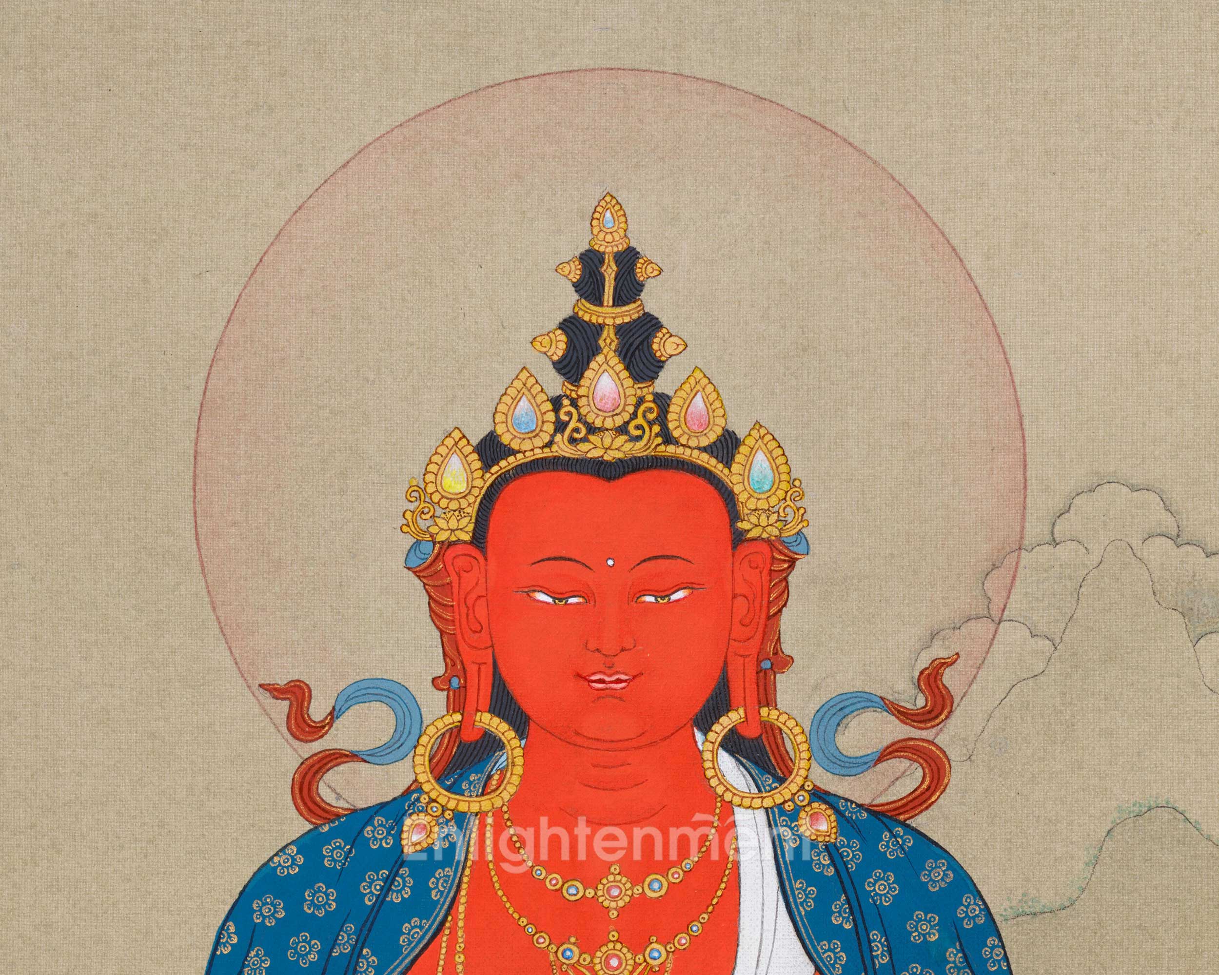 Amitayus: A long life Deity Thangka