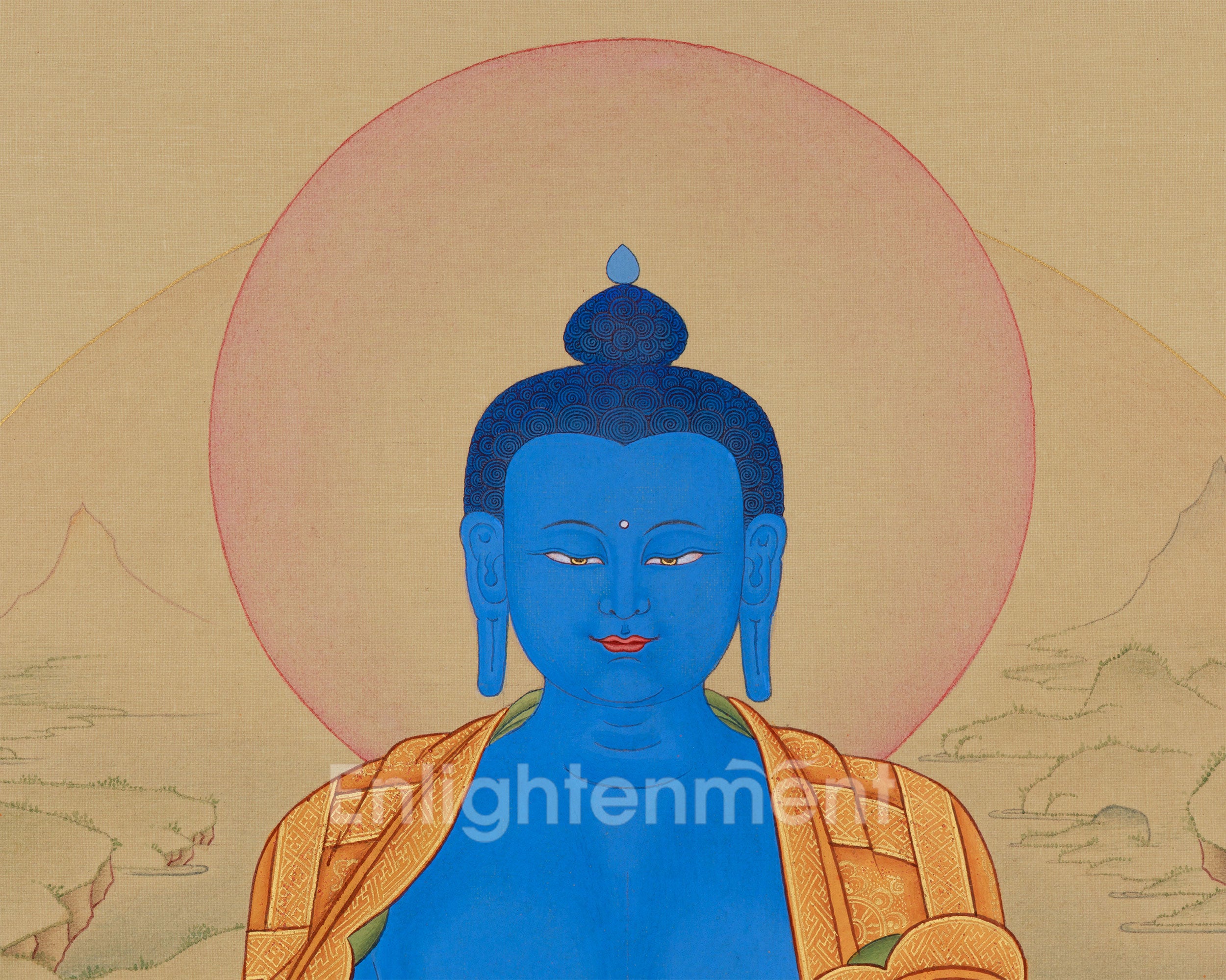 Original Buddha of Medicine, Bhaisajyaguru Painting | Supreme Healer