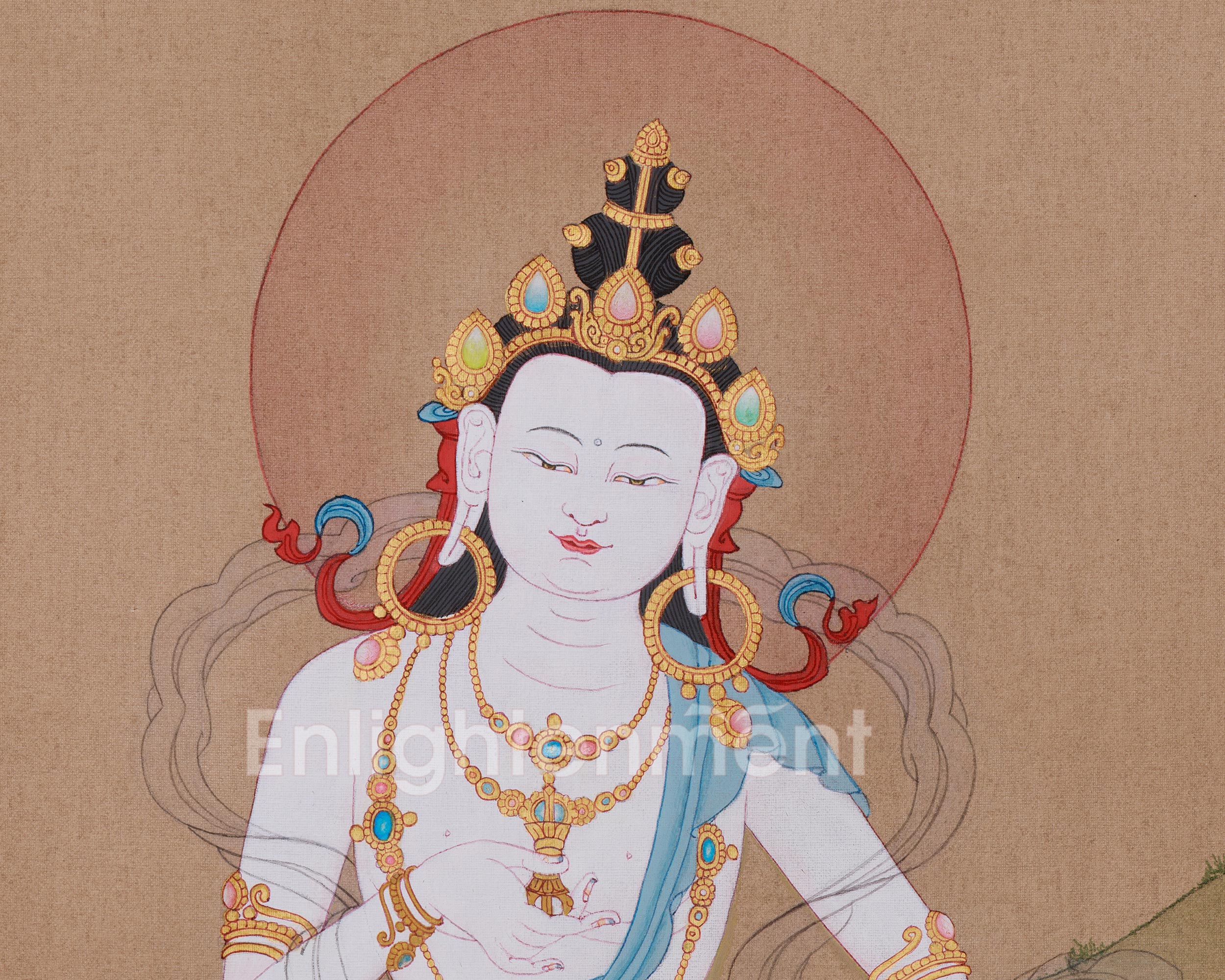 Vajrasattva Purity Deity | Karma Cleansing Ritual Art