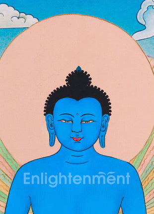 Hand-Painted Samantabhadra Thangka | The Union of Wisdom and Compassion