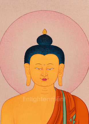 Hand-Painted Gautam Buddha Thangka | Tibetan Karma Gadri Art