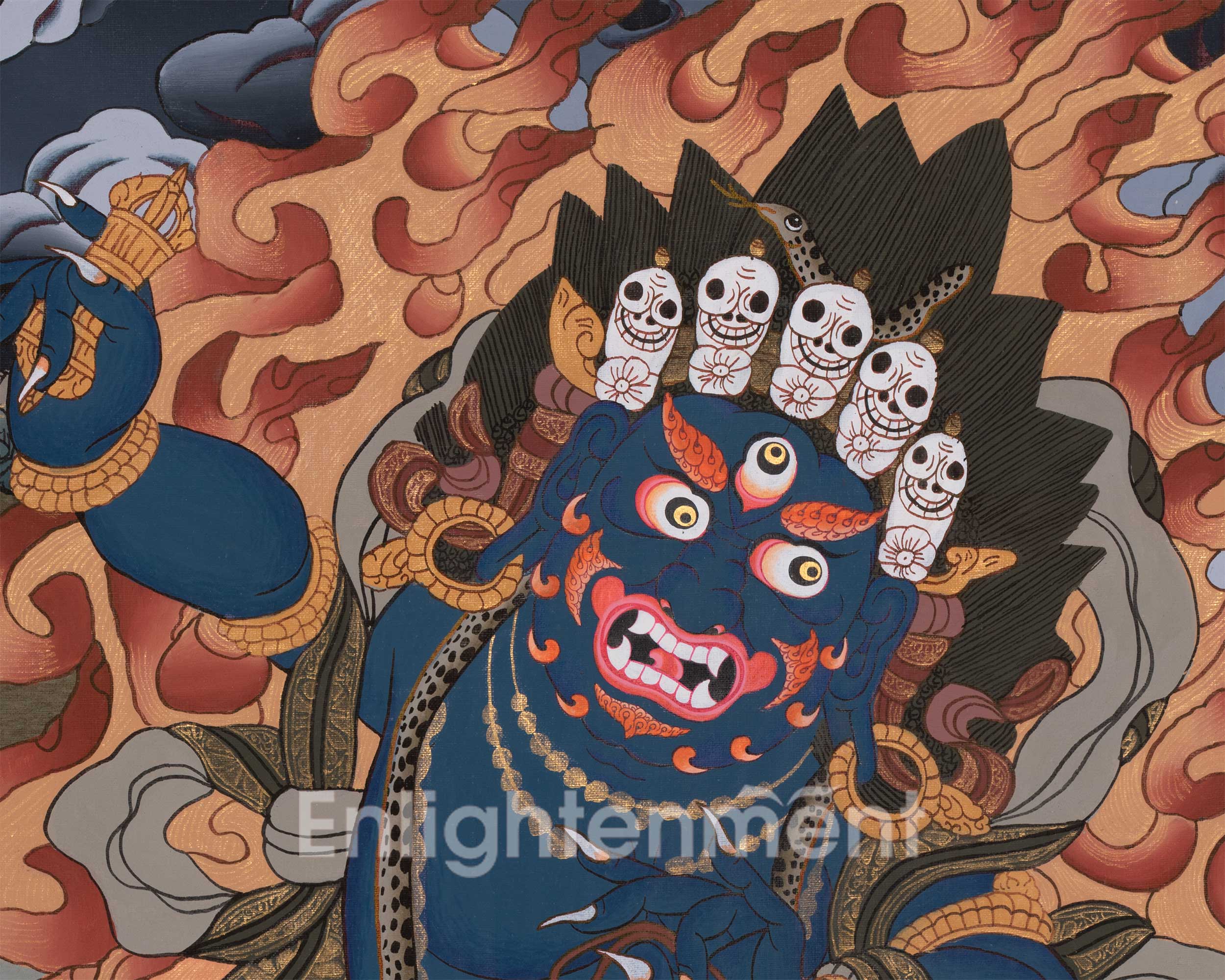 Tibetan Bodhisattva Vajrapani | Symbol of Strength, Protection, and Spiritual Power