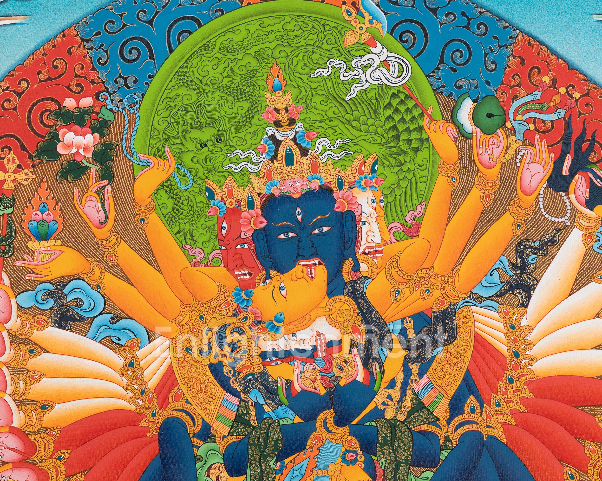 Kalachakara with Vishvamata | Tantric Deity | Wall hanging