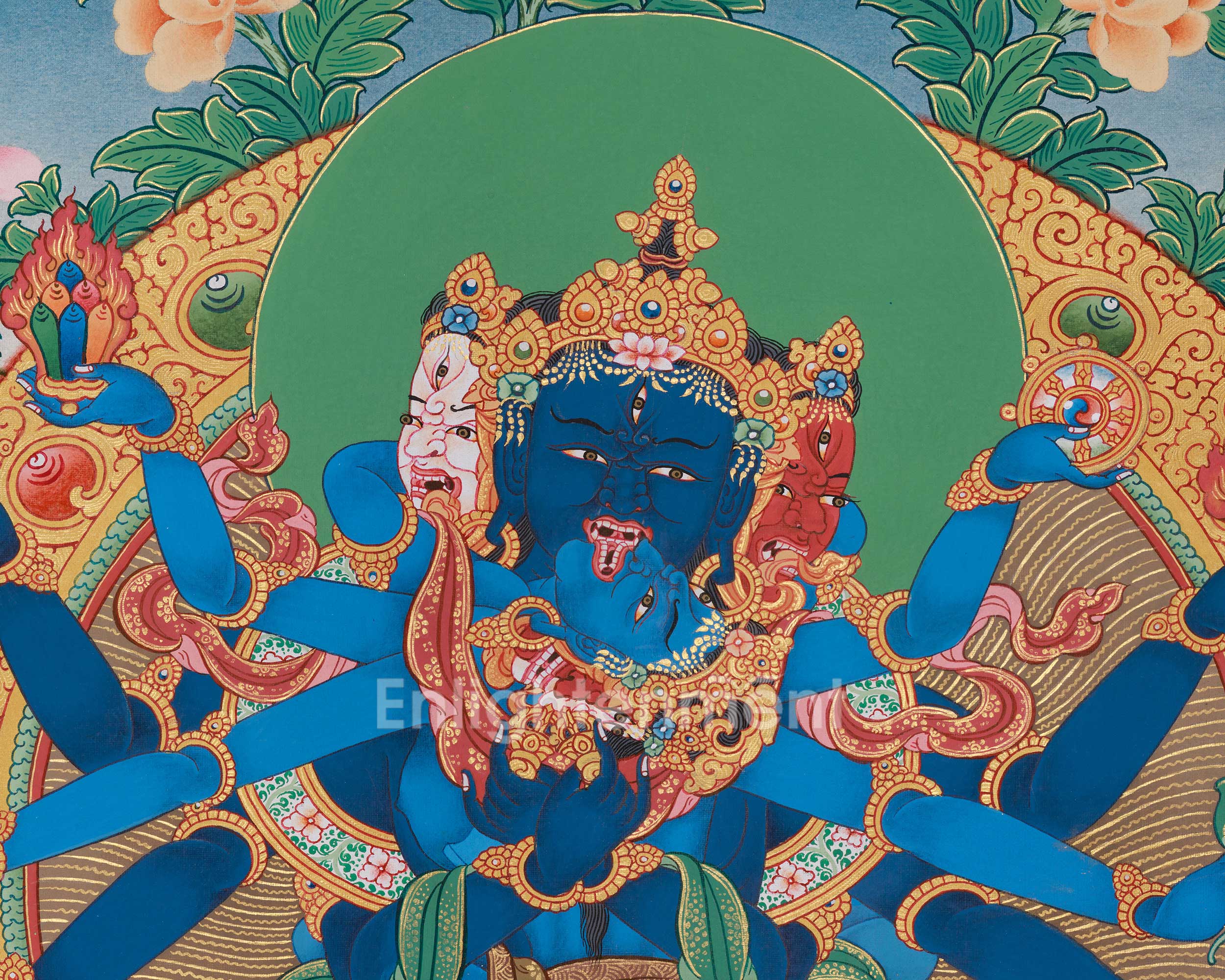 Traditional Guhyasamaja Thangka | Vajrayana Buddhism