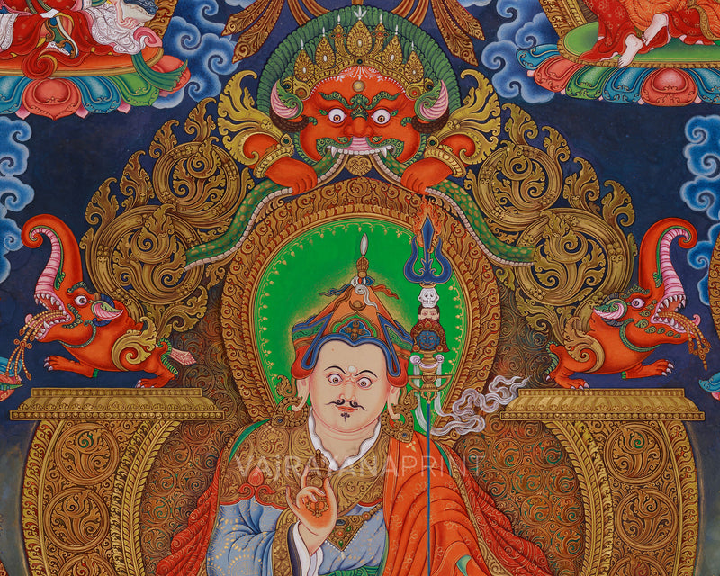 Guru Rinpoche Thangka Print | Eight Manifestations of Padmasambhava