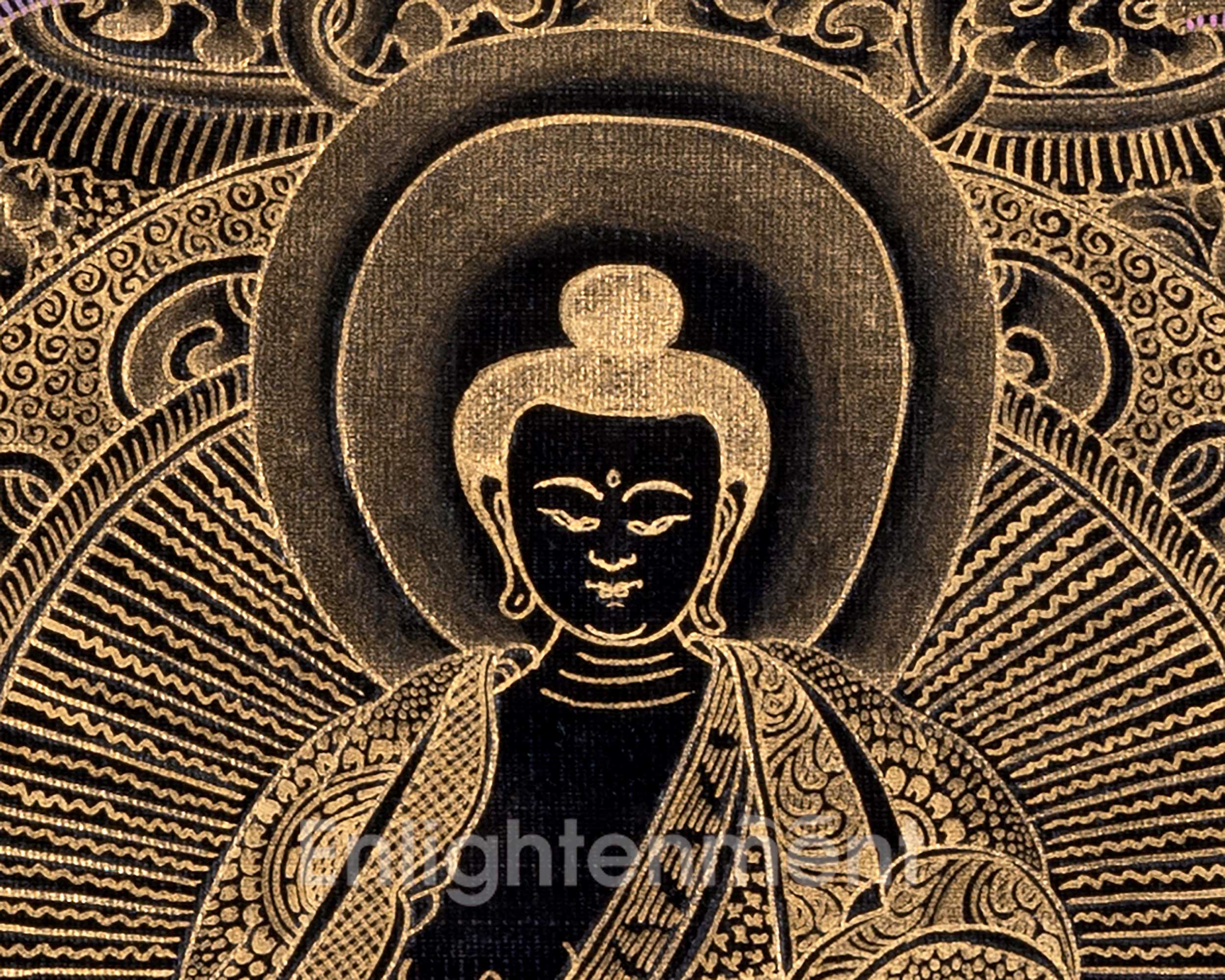 Original Shakyamuni Buddha Thangka | Tibetan Buddhist Religious Painting