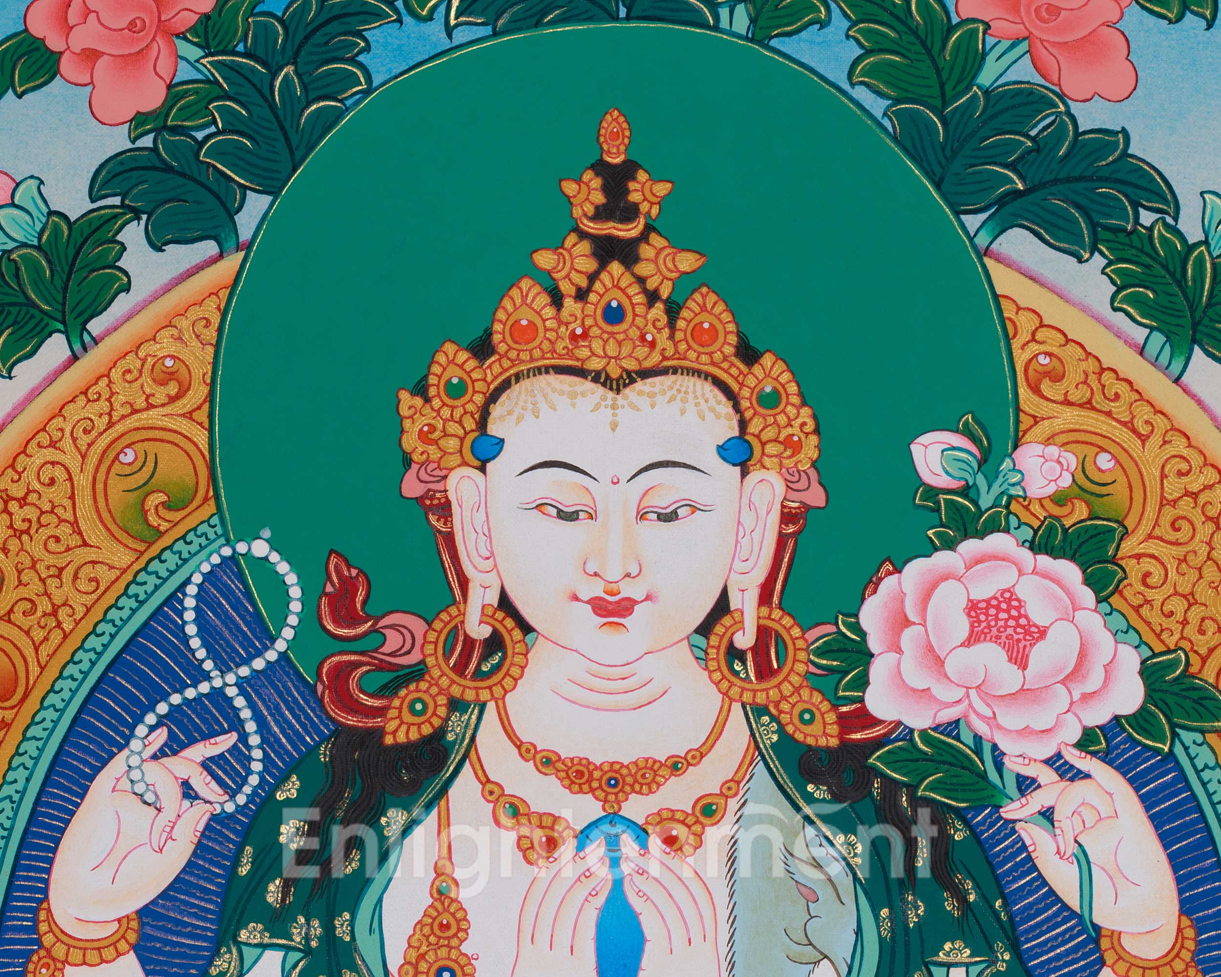 Traditional Four-Armed Chenrezig | Avalokiteshvara Artwork